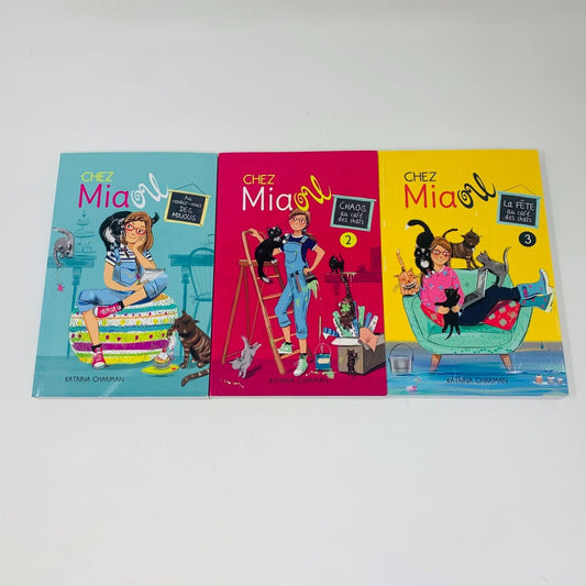 Chez Miaou #1-3 Katrina Charman Français Enfants Au Rendez-Vous des Minous Chats