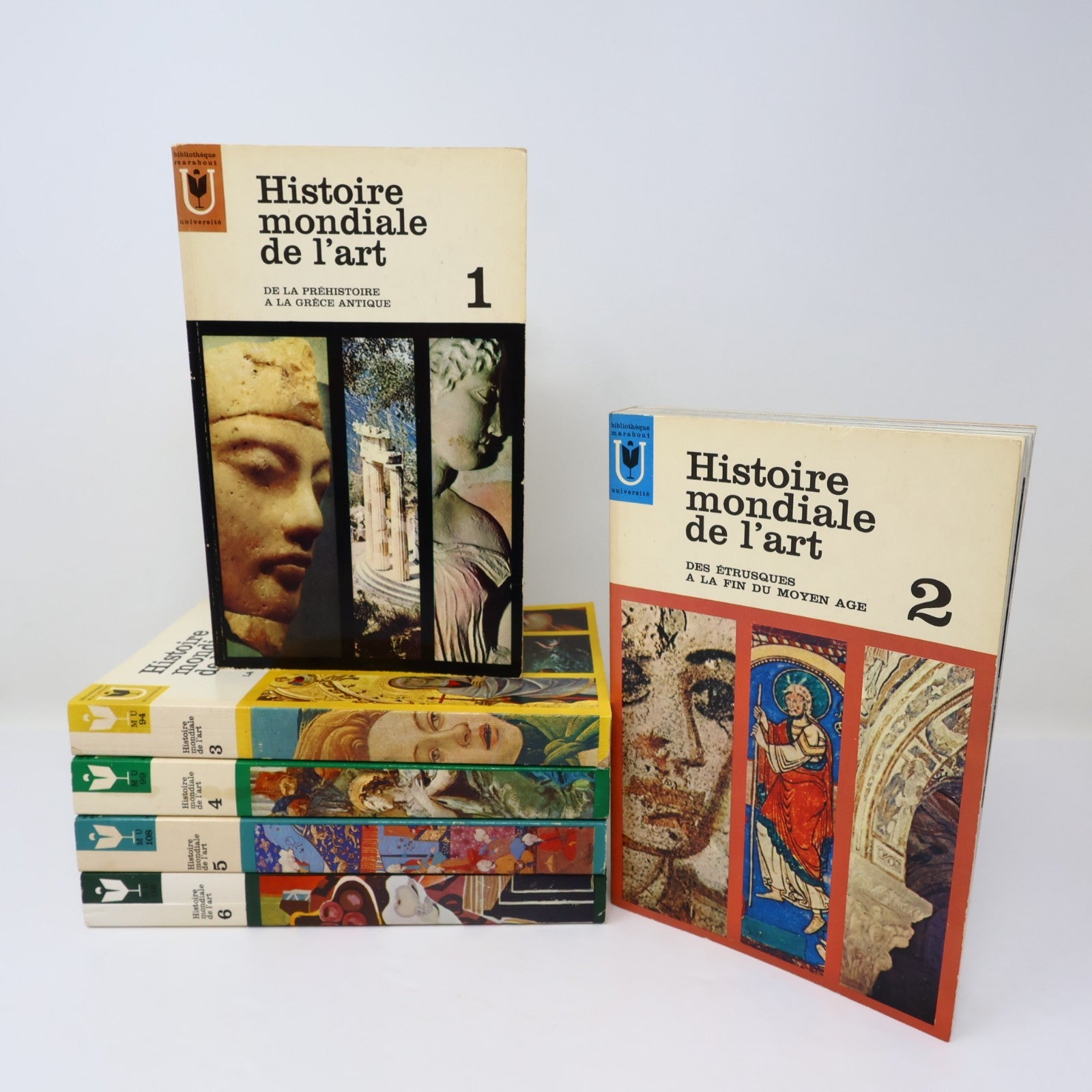 Histoire Mondiale de l'Art #1-6 Marabout Université Série Complète Lot 6 Livres