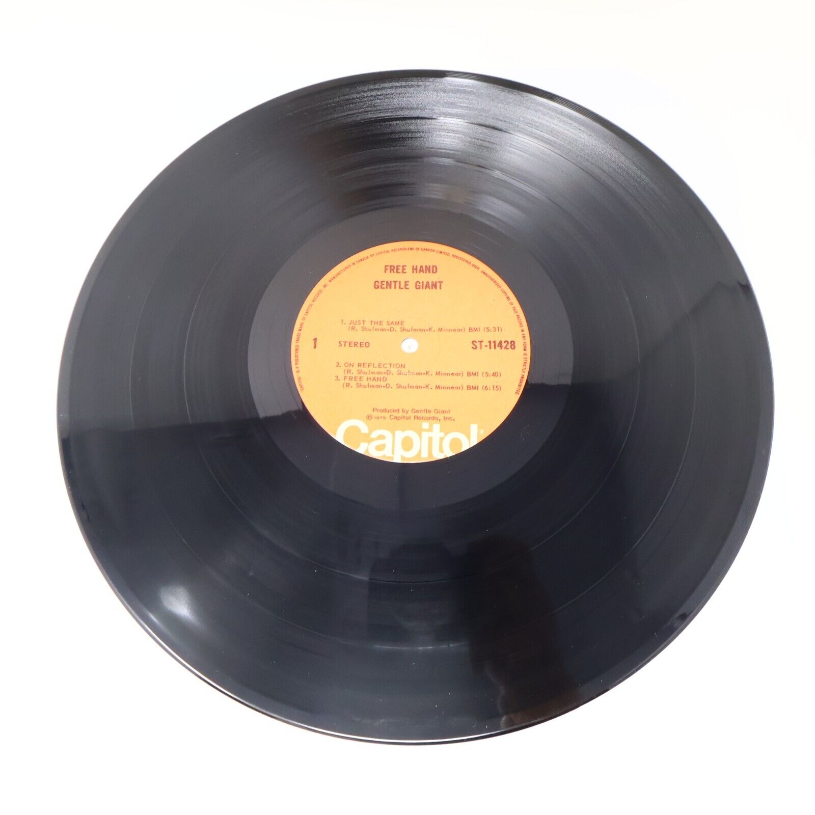 Gentle Giant Free Hand LP Record Vinyl ST-11428 Canada 1975 Rock Just The Same