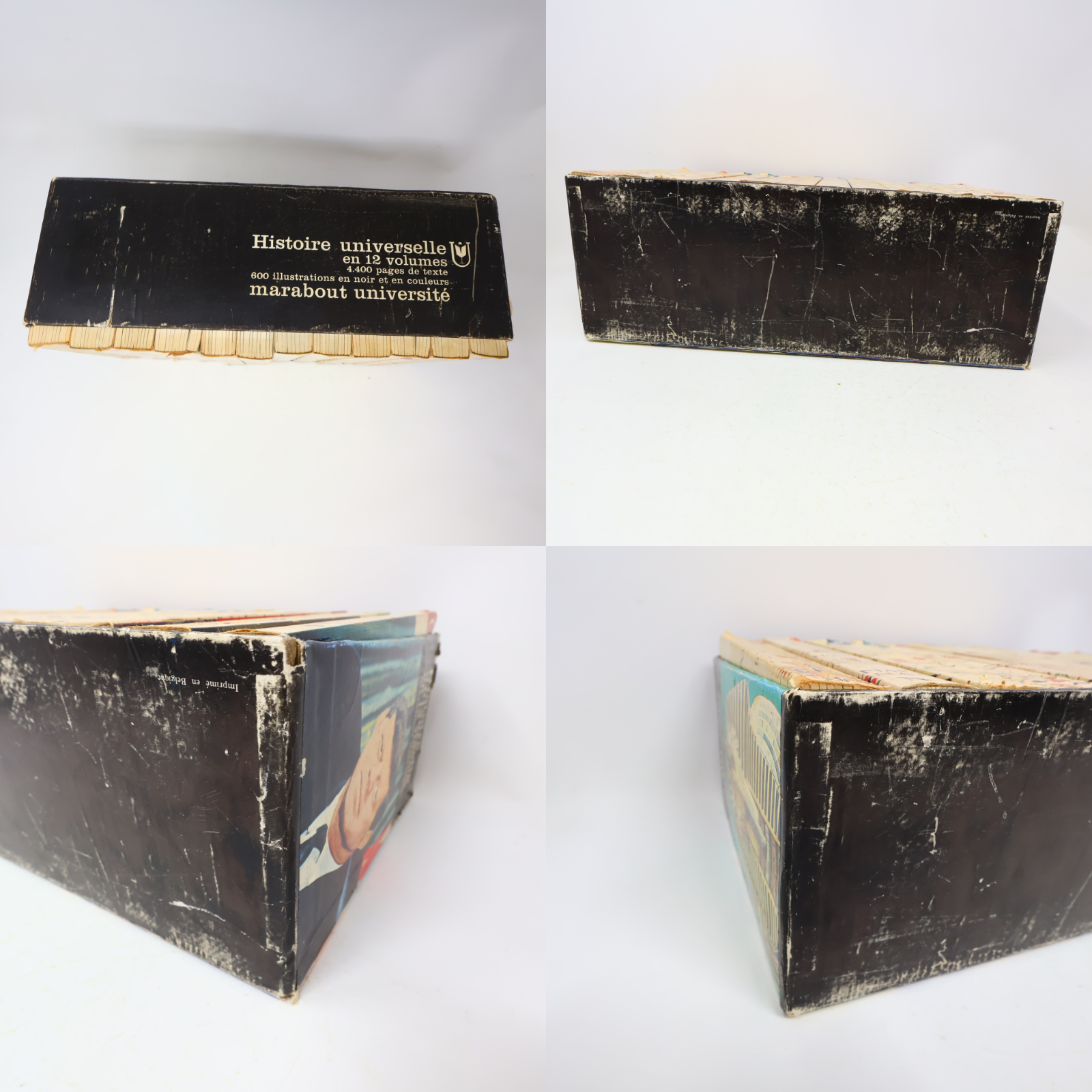 Histoire Universelle en 12 Volumes 1-12 Marabout Français Coffret Lot Livres 60s