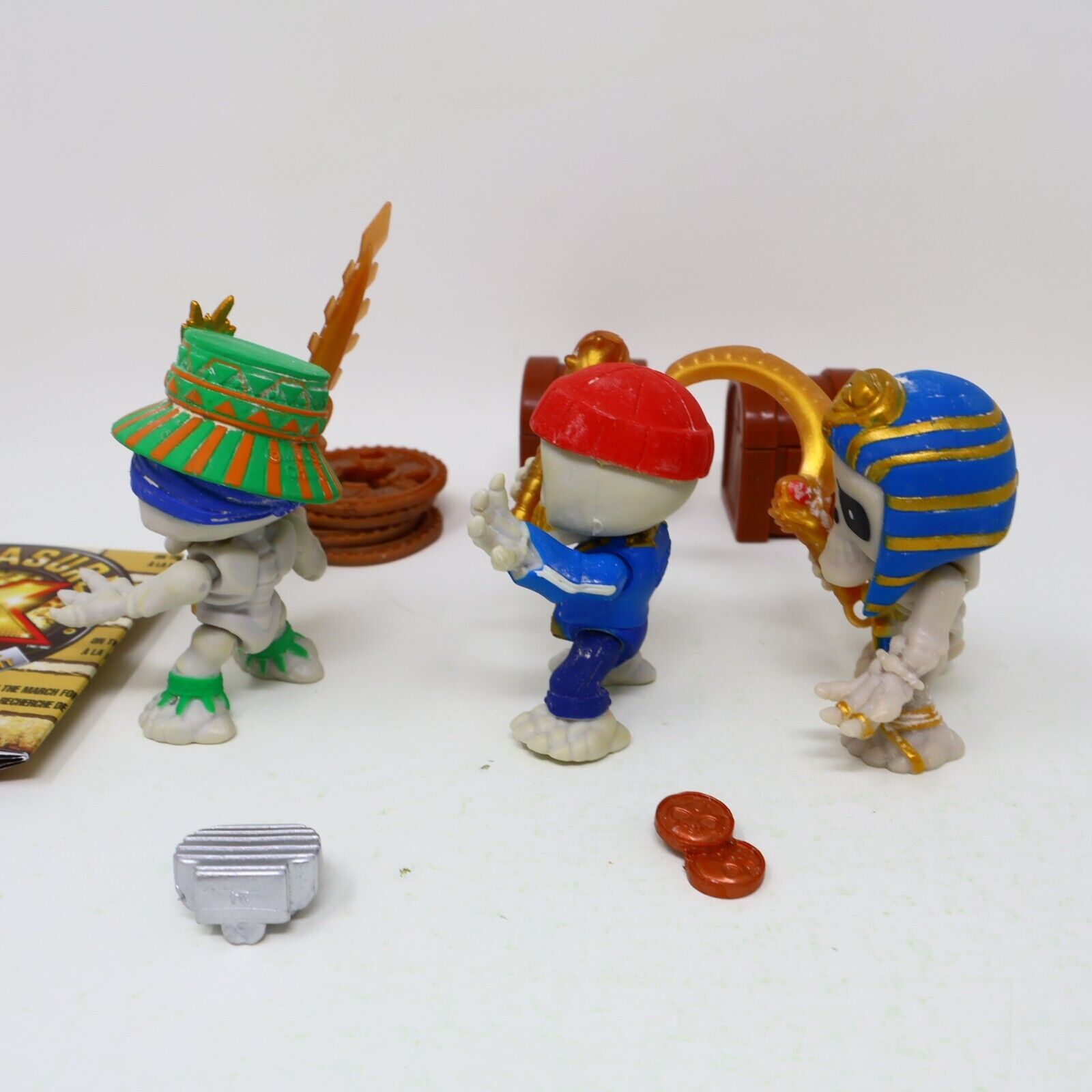 Lot of 3 Treasure X Figures Goldenspear Rogue Goldsnatcher Pharoah Loot Moose