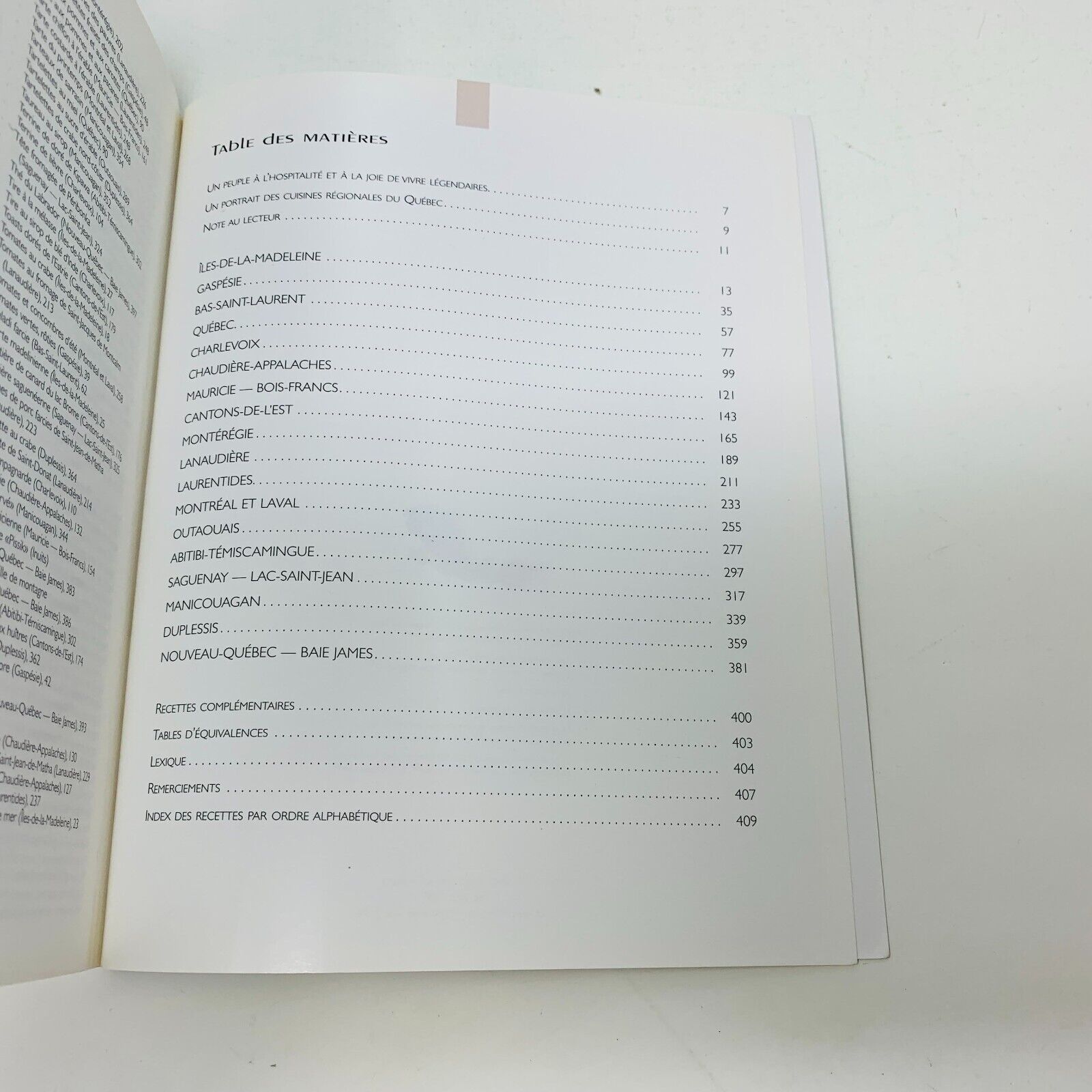 1999 Cuisine Traditionnelle des Régions du Québec Livre Recettes ITHQ Français