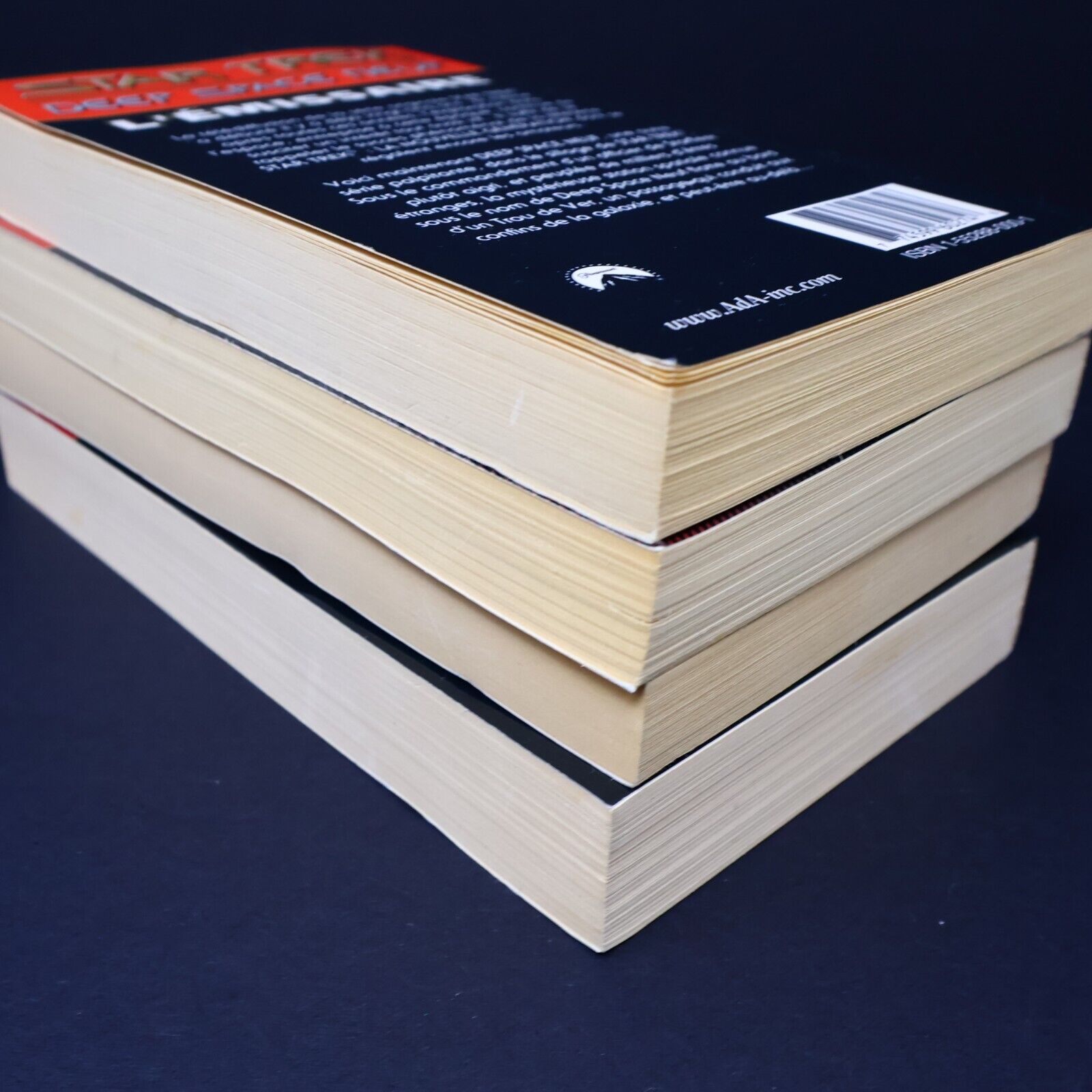 Lot 4 Livres Star Trek #1 3-5 Deep Space Neuf Science-Fiction ADA Français PB