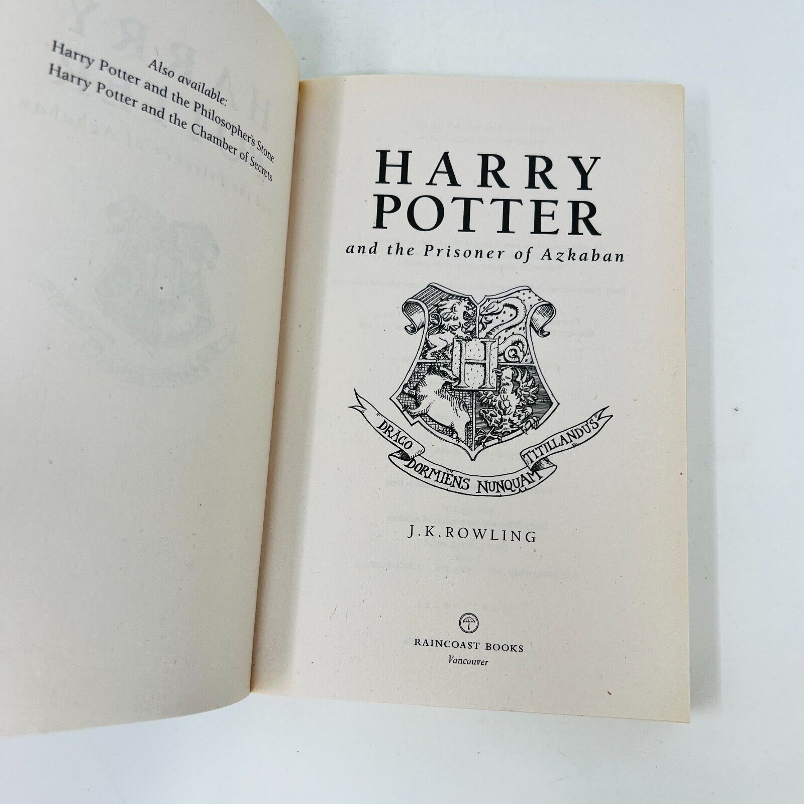 Harry Potter #1-2-3 Lot of Raincoast Paperback Books Rowling Philosopher's Stone