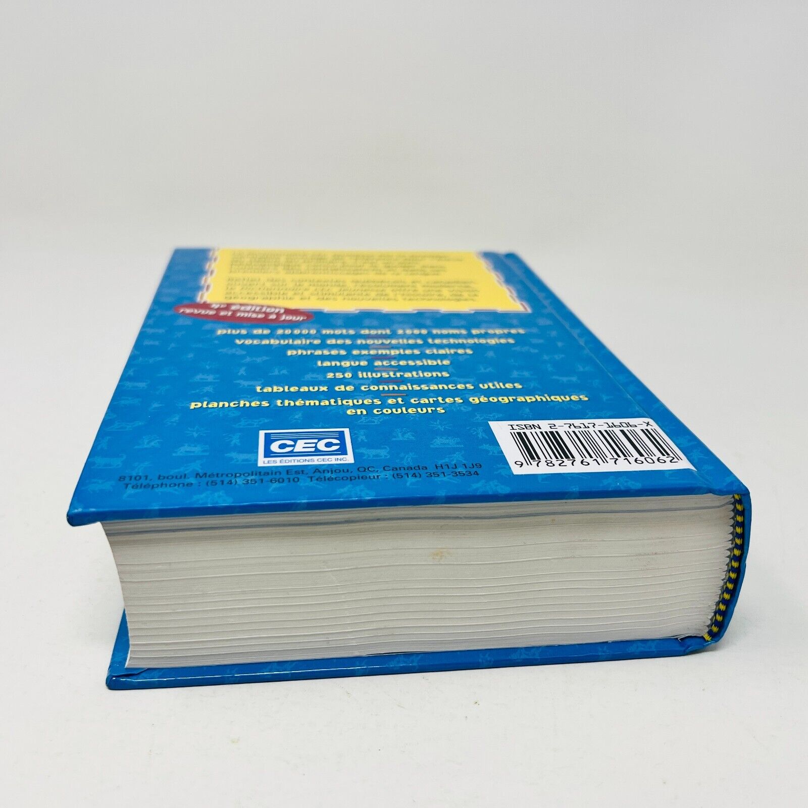 1999 Dictionnaire CEC Jeunesse Abenaim/Boulanger/Robichaud 4e Édition Français