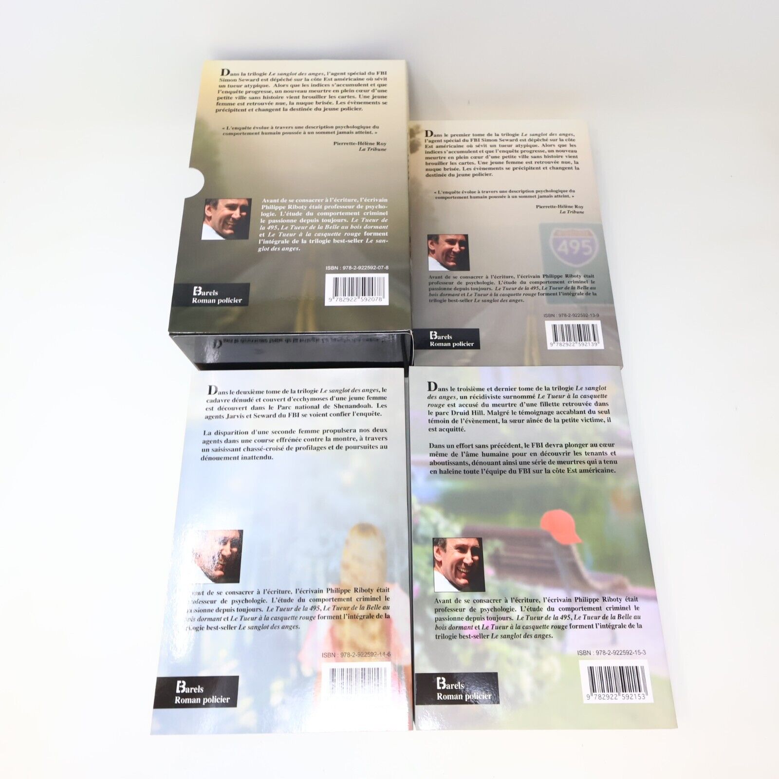 2008 Trilogie le Sanglot des Anges Philippe Riboty Coffret Barels Roman Policier