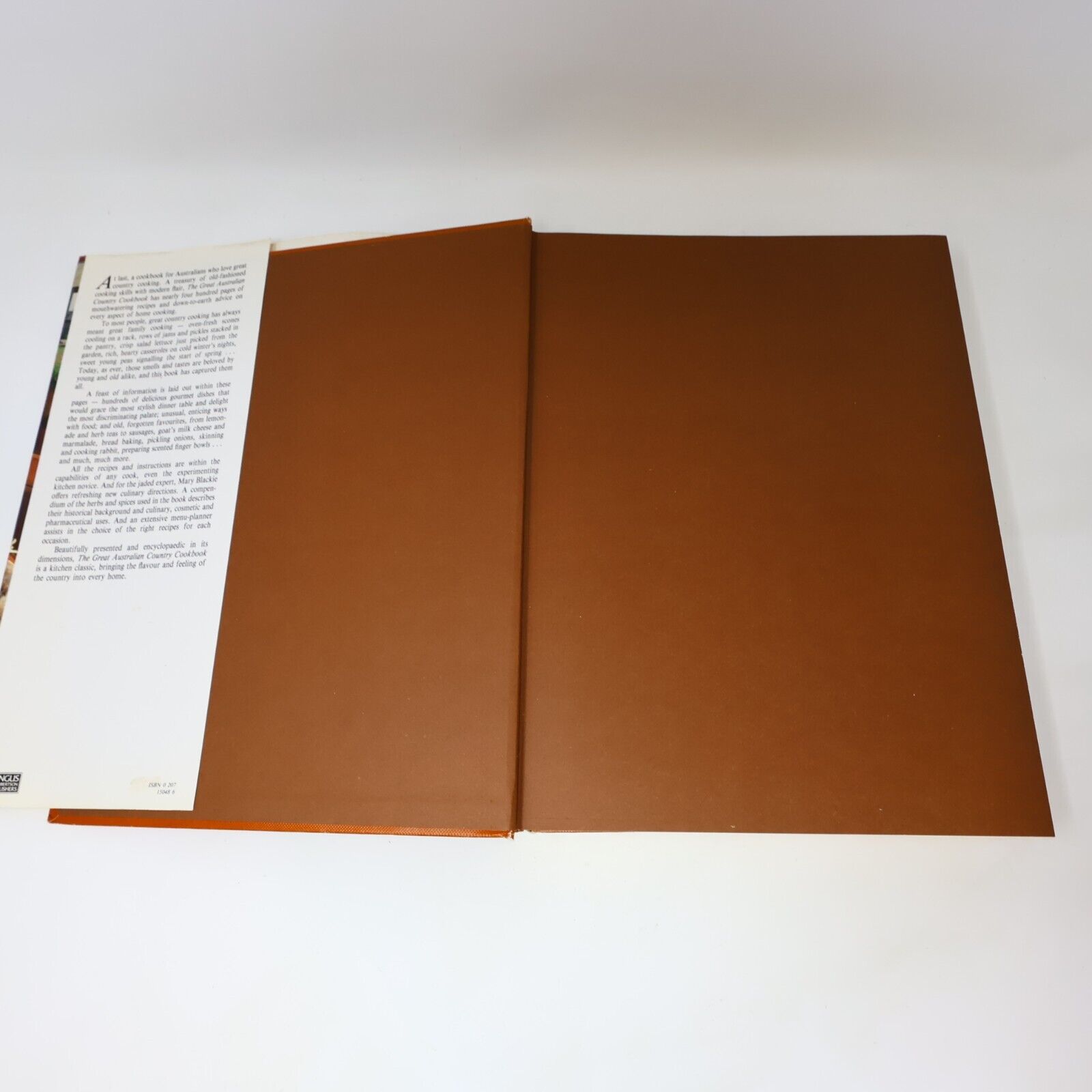 1986 Great Austalian Country Cookbook by Mary Blackie Hardcover HC 80s
