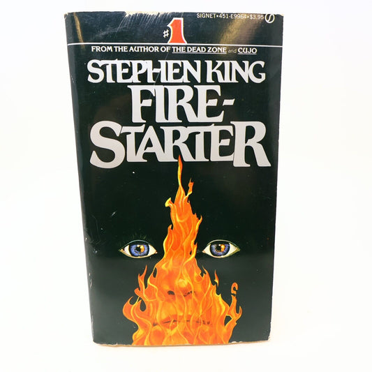 1981 Firestarter Stephen King Horror 2nd Print Signet Paperback Book 80s PB