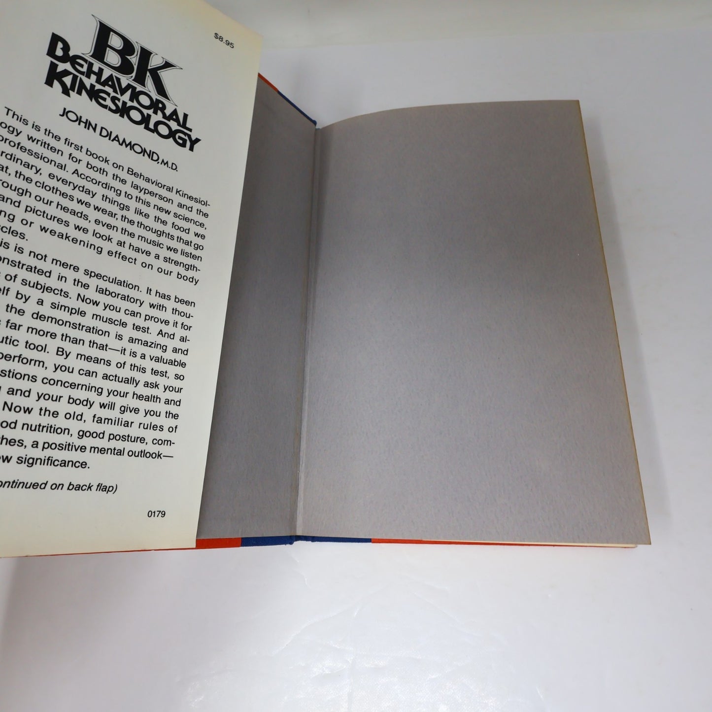 Bk Behavioral Kinesiology John Diamond Harper & Row 1979 HC DJ Health 1st Print