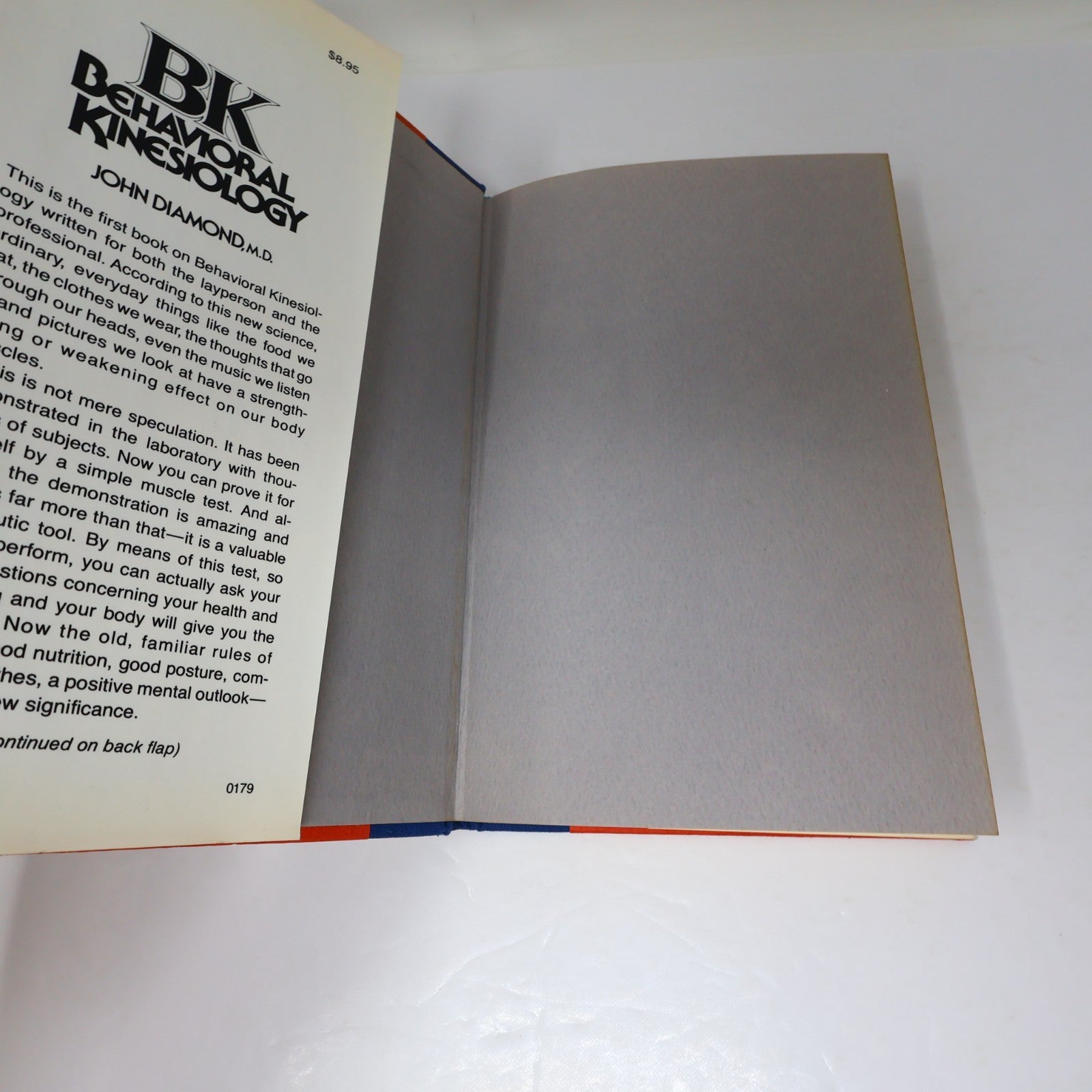 Bk Behavioral Kinesiology John Diamond Harper & Row 1979 HC DJ Health 1st Print
