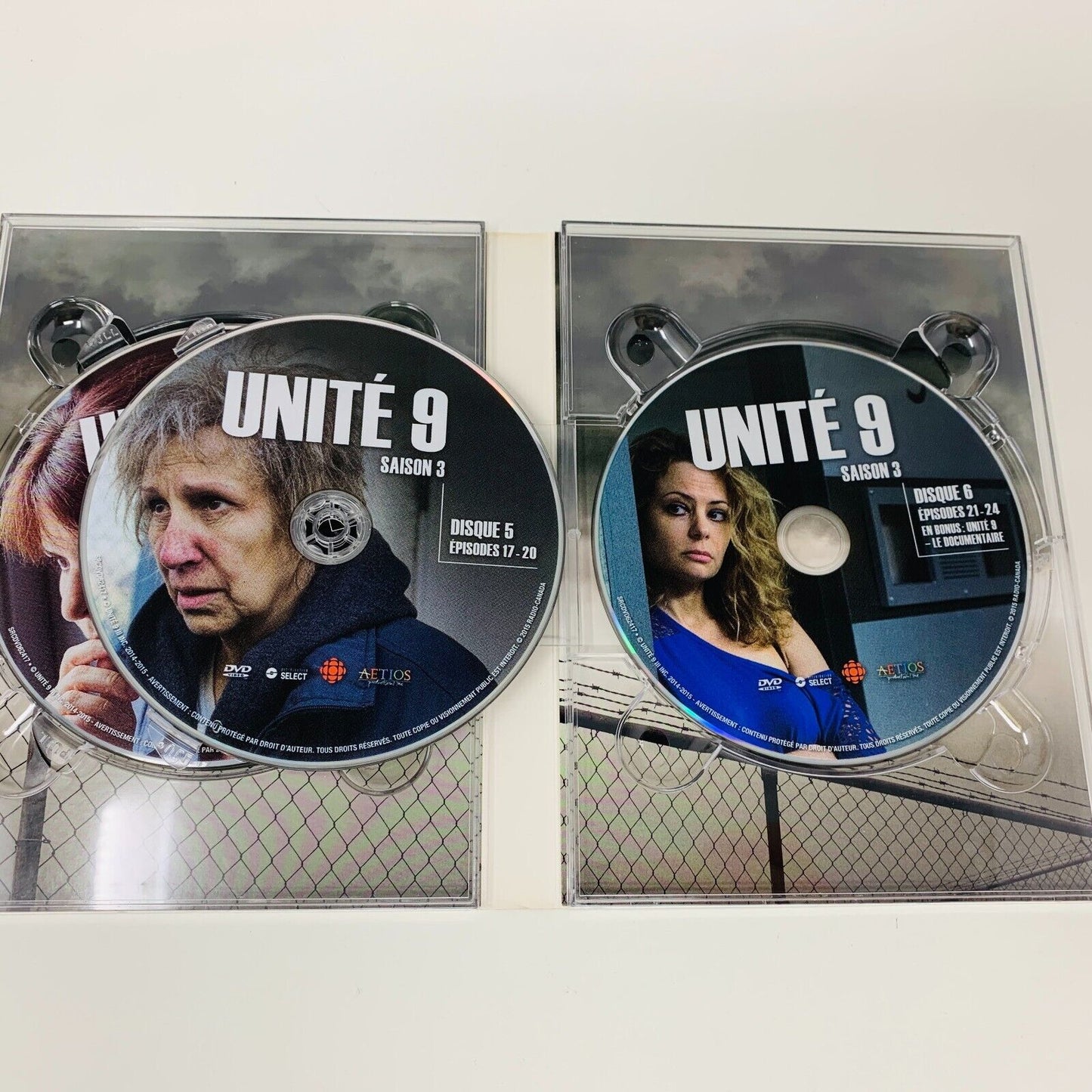 2015 Unité 9 Saison 3 Série Télévision TV Guylaine Tremblay Larouche DVD Testé