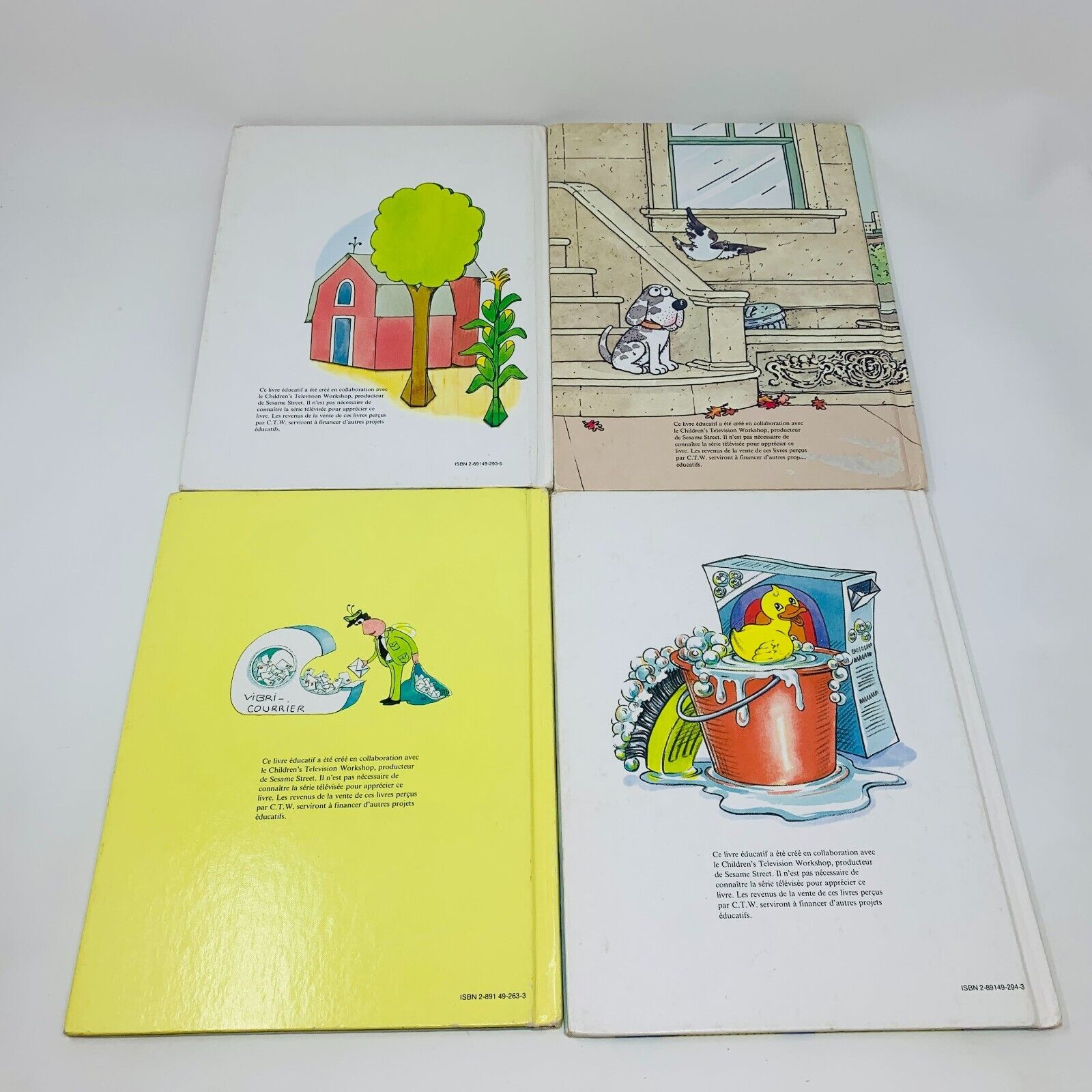 10x Club du Livre Rue Sesame Street Enfants Français French Children Lot 1980s