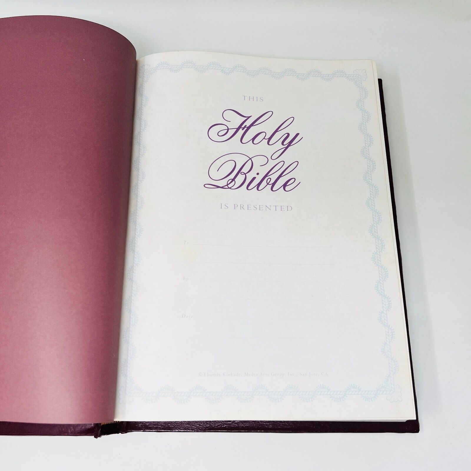 2002 Holy Bible Thomas Kinkade Painter of Light NKJV Thomas Nelson Padded HC