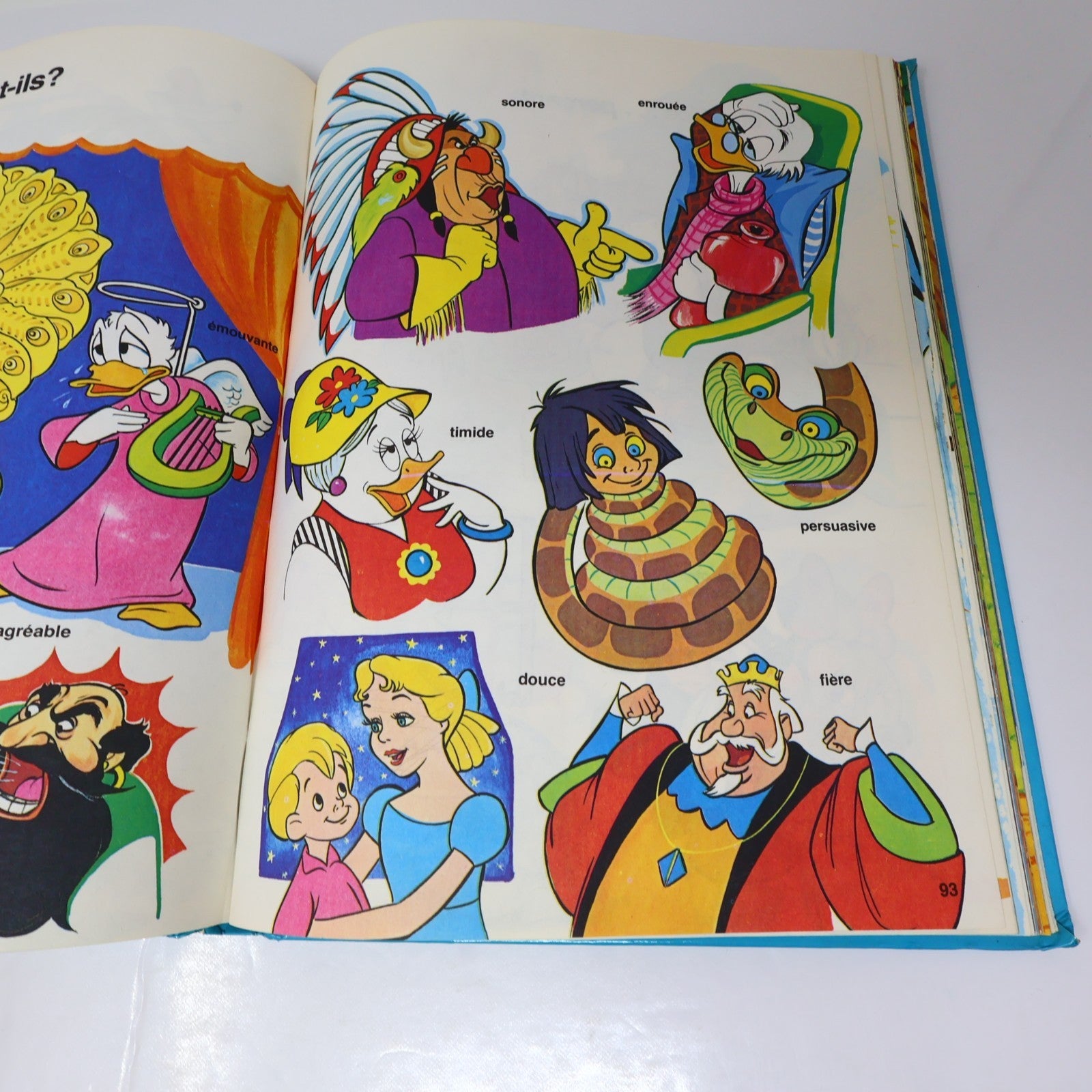 Au Royaume des Noms/Verbes/Adjectifs/Contraires Lot 4 Livres Disney Enfants 70s