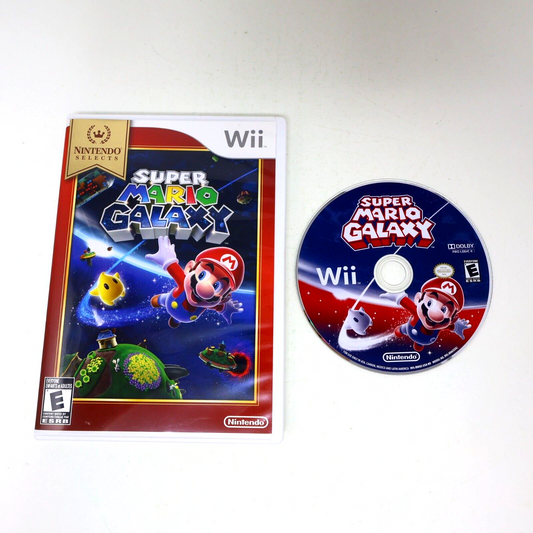 Super Mario Galaxy for the Wii Nintendo Selects Tested NTSC NTSC Video Game Bee