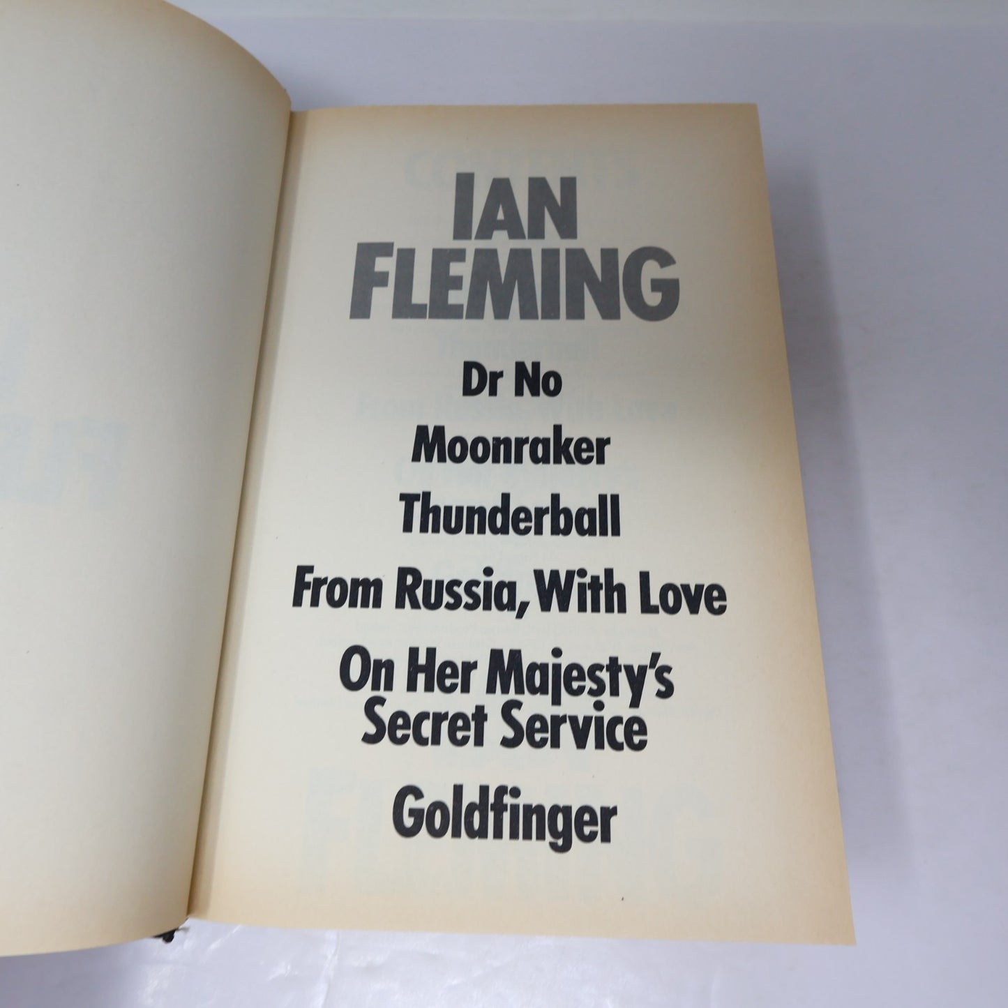 James Bond Ian Fleming Omnibus Dr No/Moonraker/Thunderball/Goldfinger 1984 HC DJ