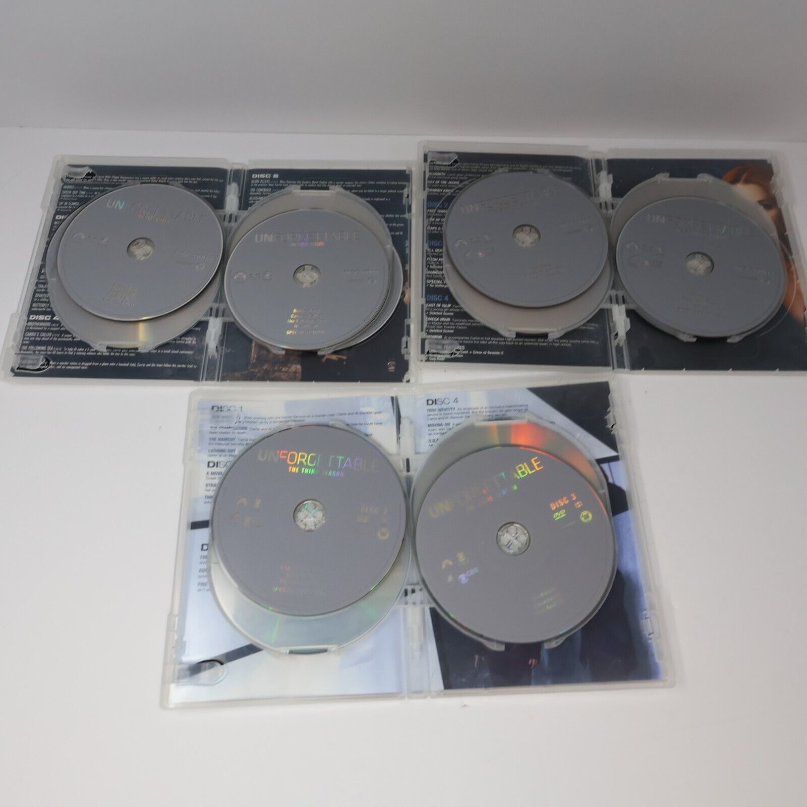 Unforgettable Seasons 1-3 DVD Lot Tested NTSC Region 1 Poppy Montgomery English