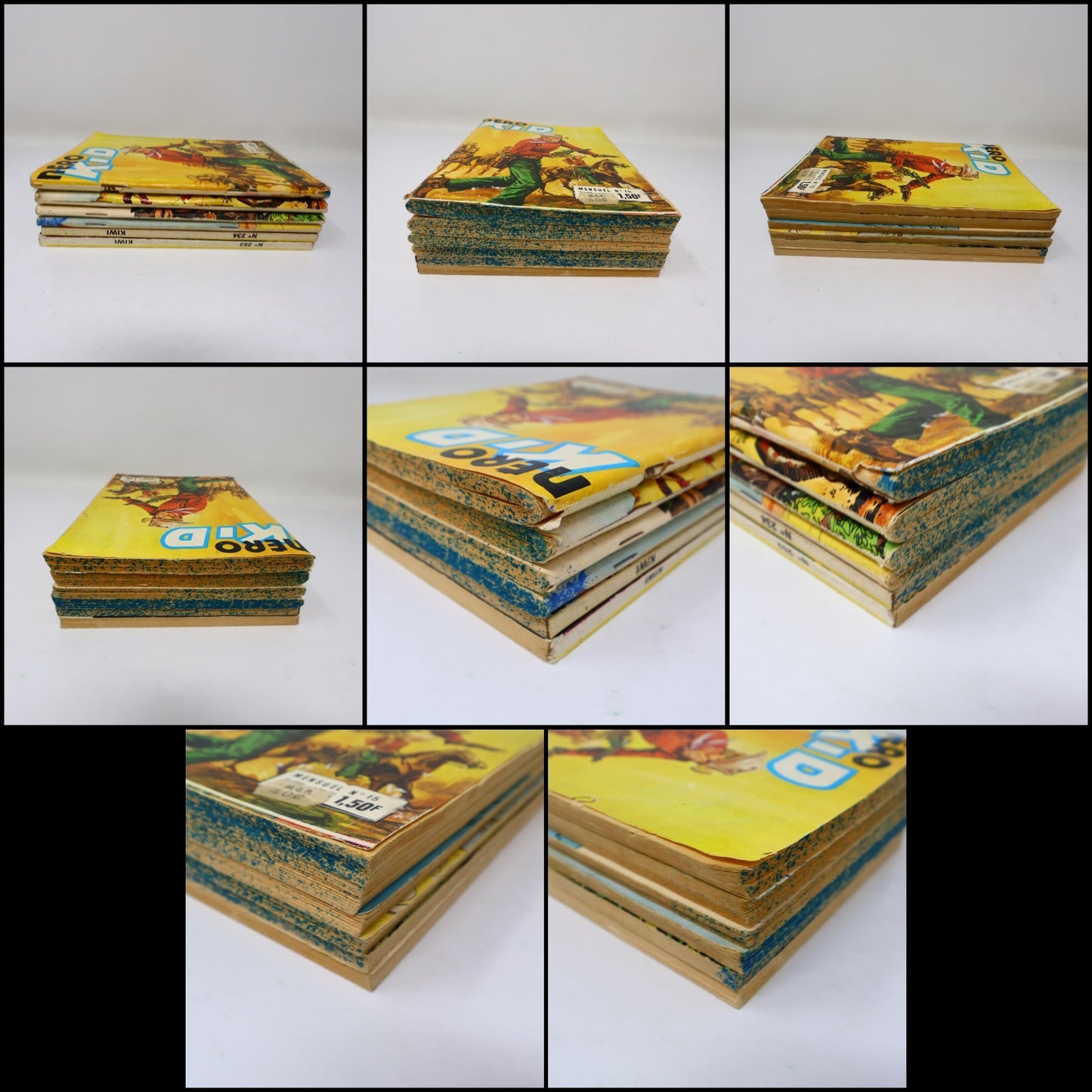 Tipi/Néro Kid/Kiwi/Yampa/Rodeo Lot 6 Bandes dessinées Western Français 1974-76