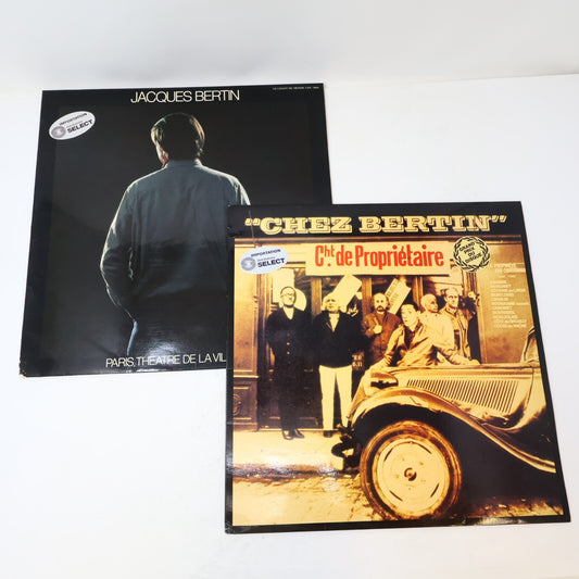 Jacques Bertin ‎Lot 2 Disques Changement de Propriétaire/ Paris Théâtre de la
