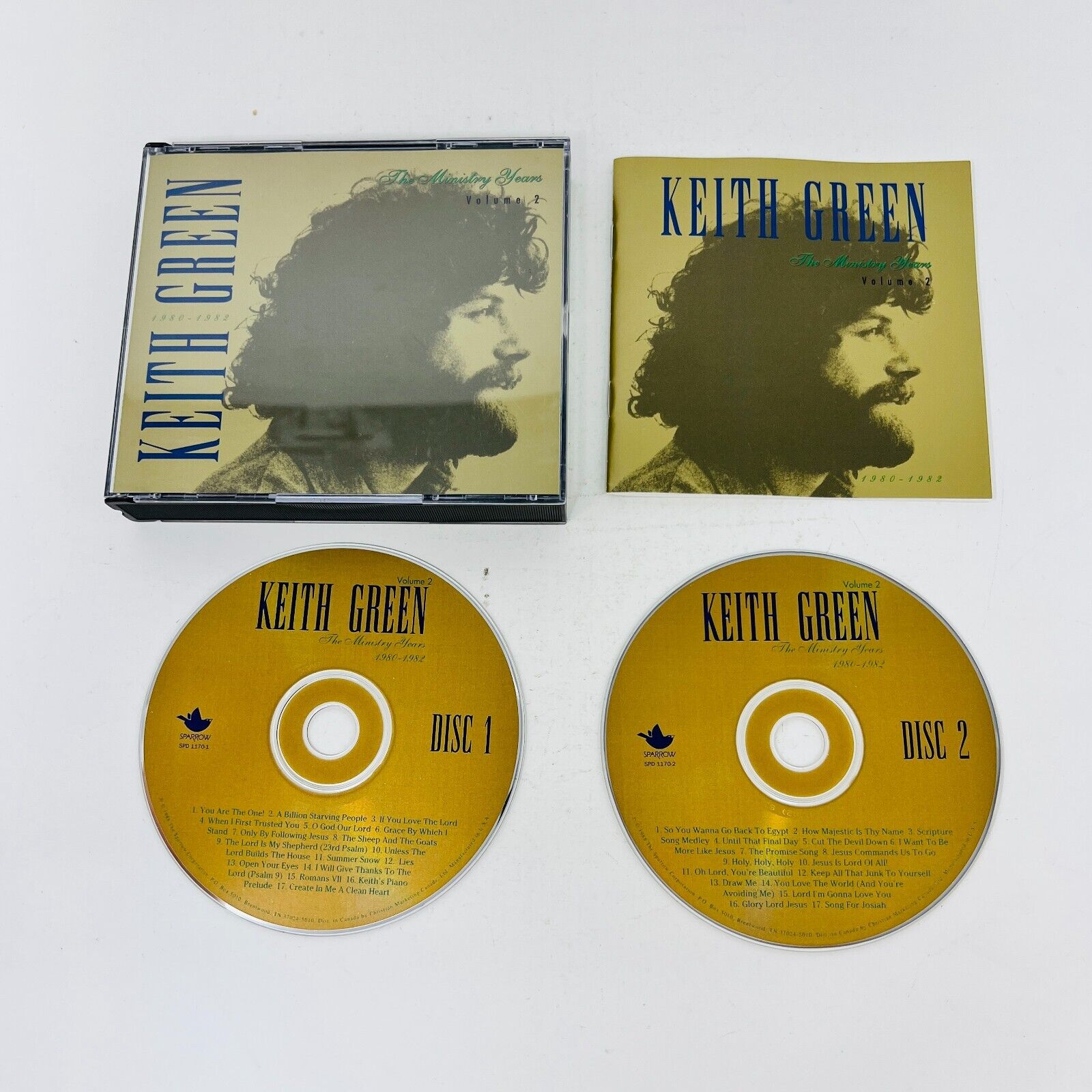 1988 Keith Green The Ministry Years Volume 2 1980-1982 Music 2 CD Tested Sparrow