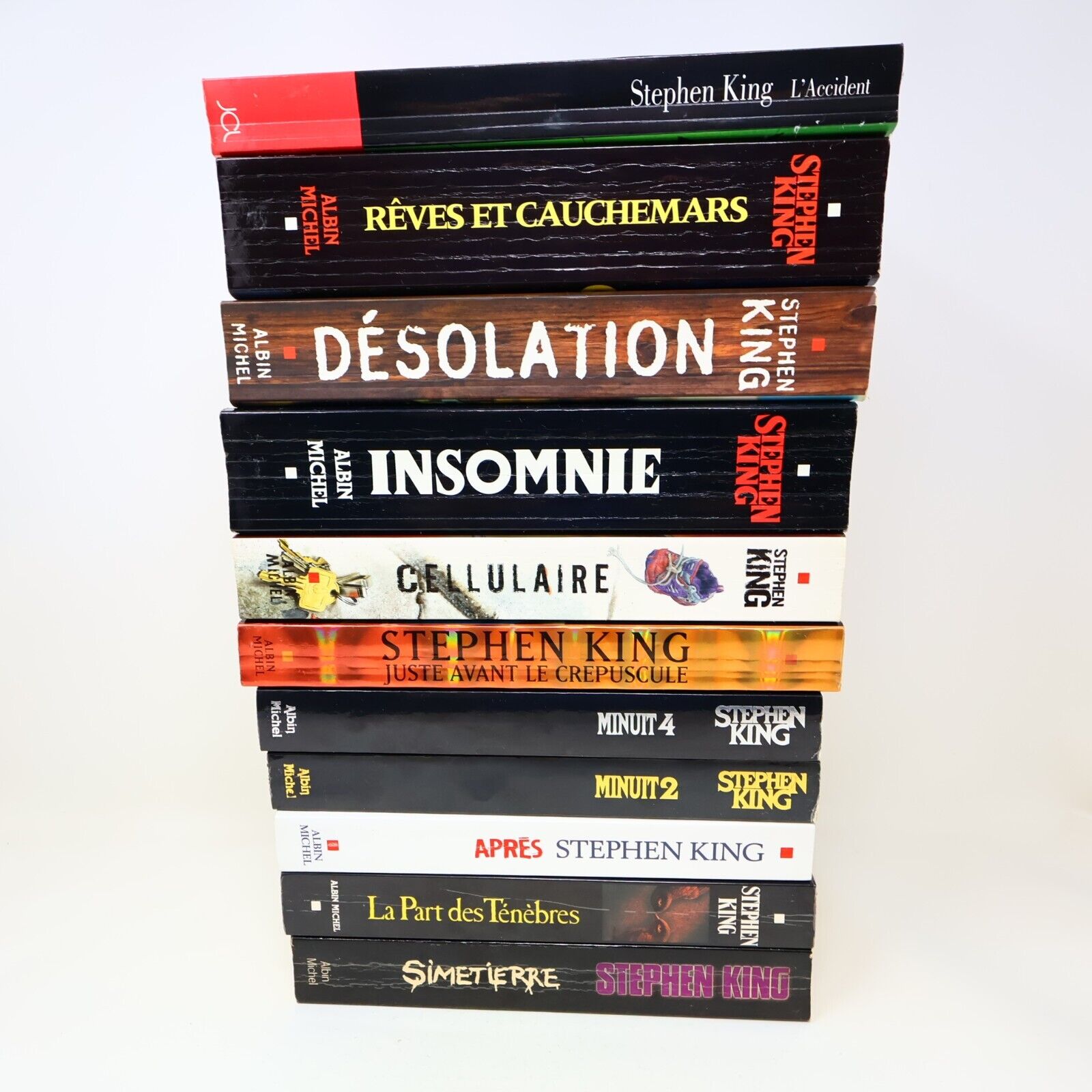 Lot 11 Livres Stephen King Albin Michel/JCL Simetierre Insomnie Horreur French