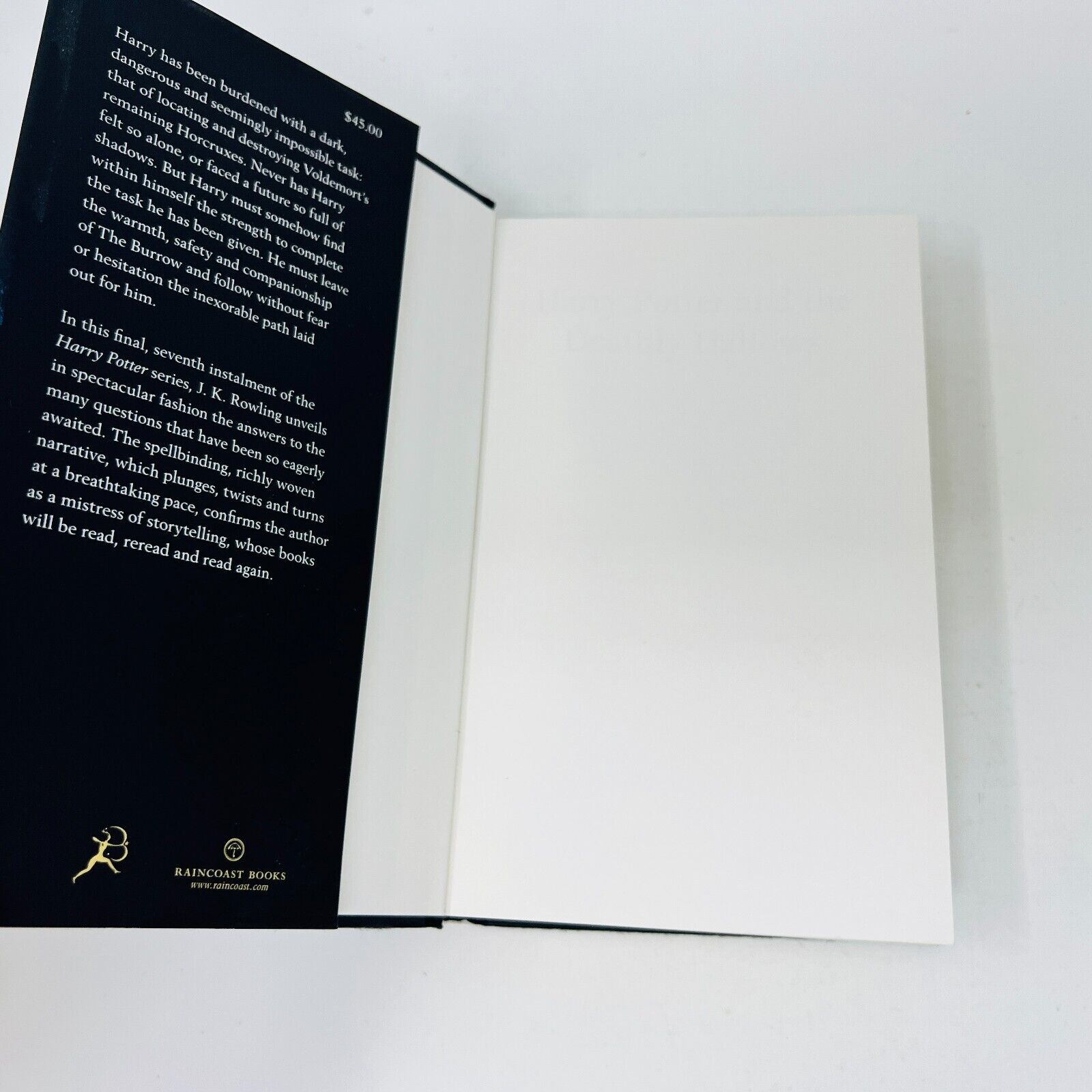 Harry Potter and the Deathly Hallows JK. Rowling Raincoast Black Cover 1st Print