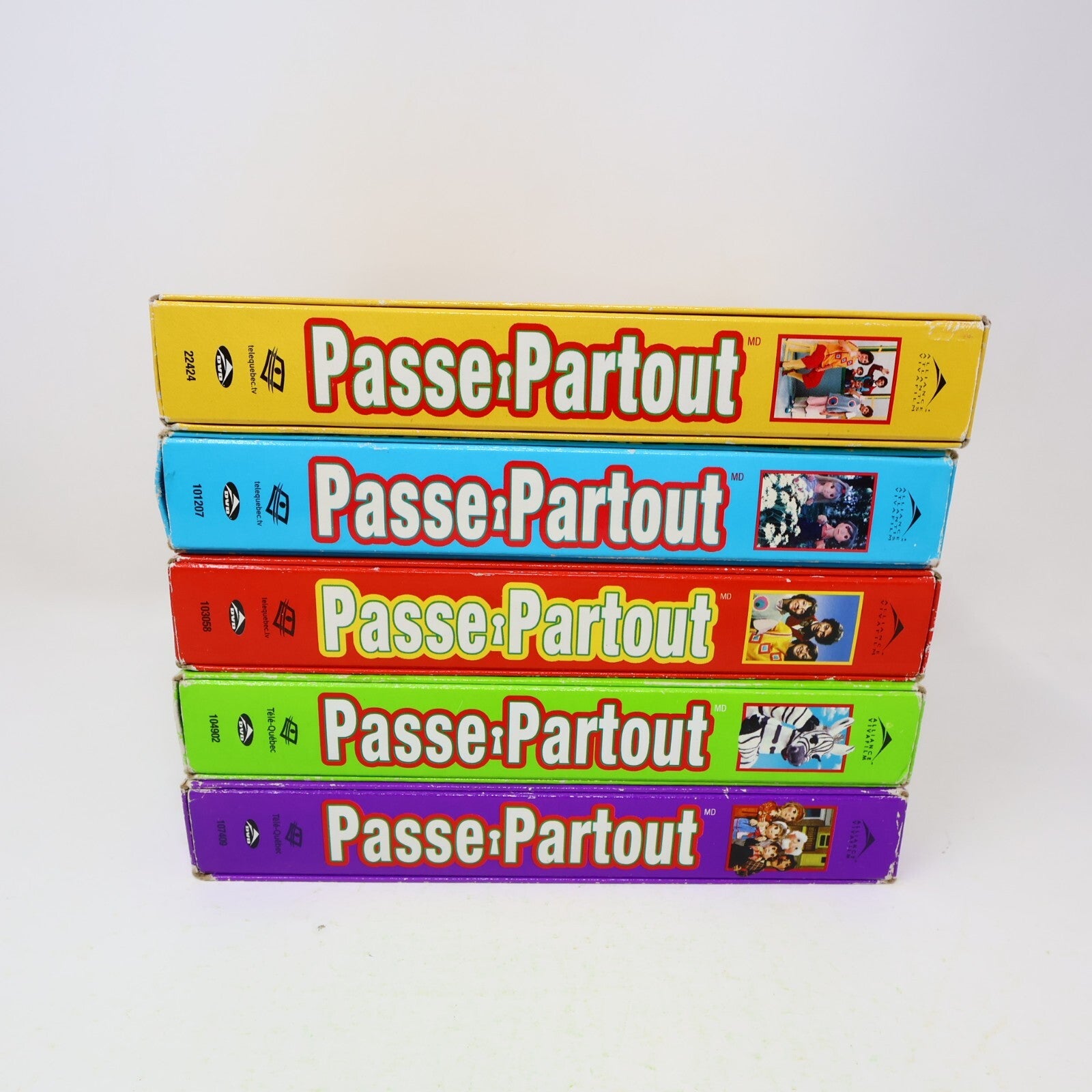 Passe-Partout #1-2-3-4-5 Lot 5 DVD Télé Québec Série Originale Complète Testés
