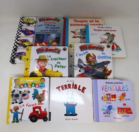 Lot 8 Livres Jeunes Enfants Cartonnés P'tit Garçon L'Imagerie Toupie Français HC