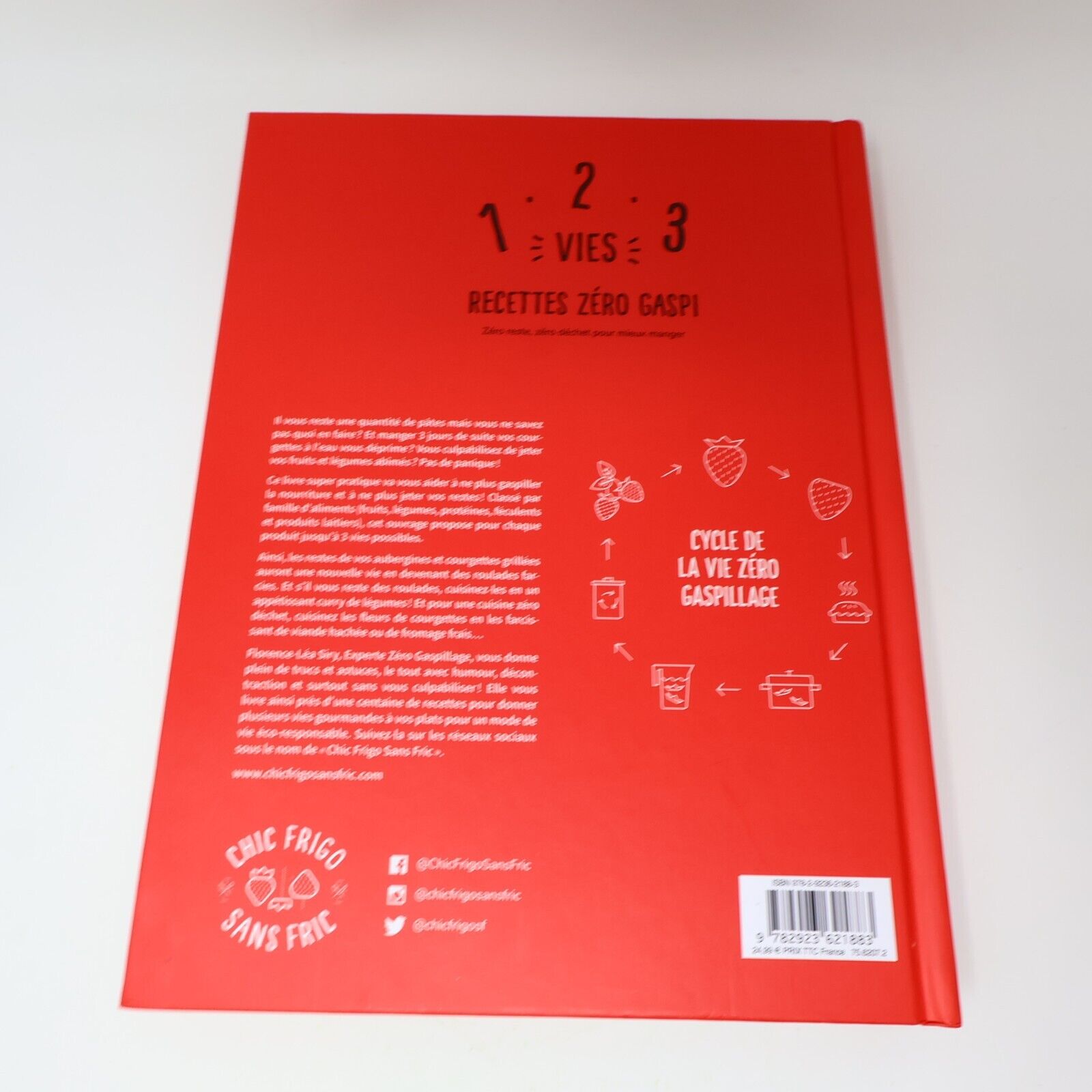 2018 1-2-3 Vies Recettes Zero Gaspi Florence-Léa Siry Cuisine Écologie Glénat HC