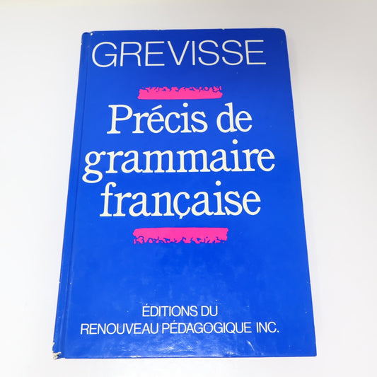 Précis de Grammaire Française Maurice Grevisse Collection Grevisse 1990 HC Livre
