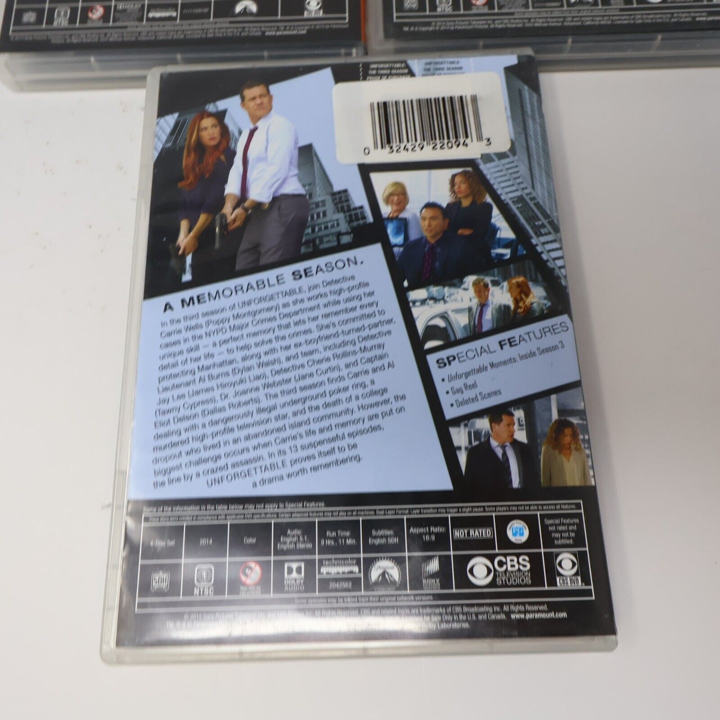 Unforgettable Seasons 1-3 DVD Lot Tested NTSC Region 1 Poppy Montgomery English