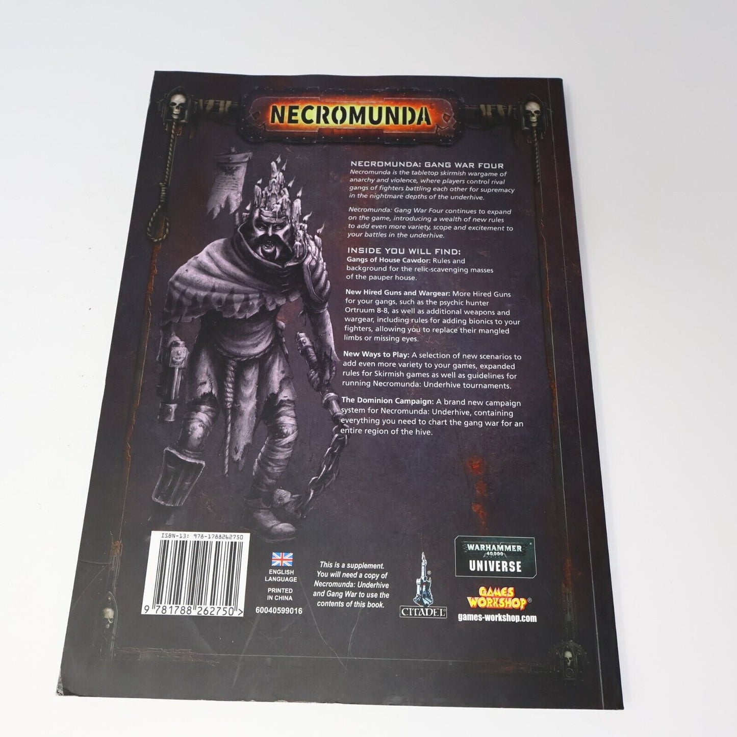 2018 Necromunda Gang War #4 Fantasy RPG Gaming Supplement Games Workshop Book PB