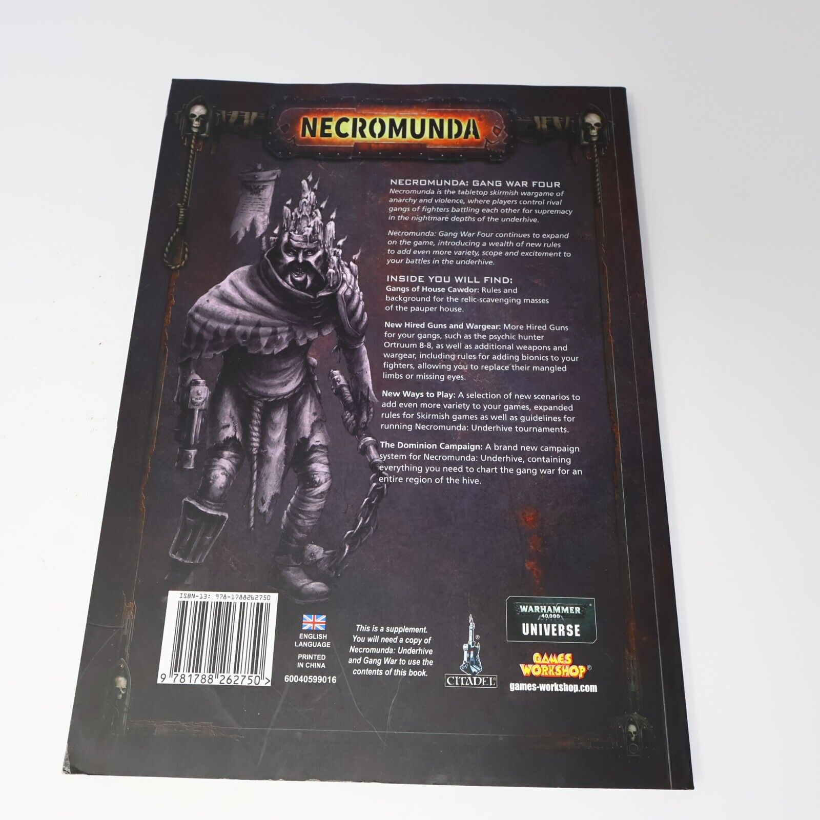 2018 Necromunda Gang War #4 Fantasy RPG Gaming Supplement Games Workshop Book PB