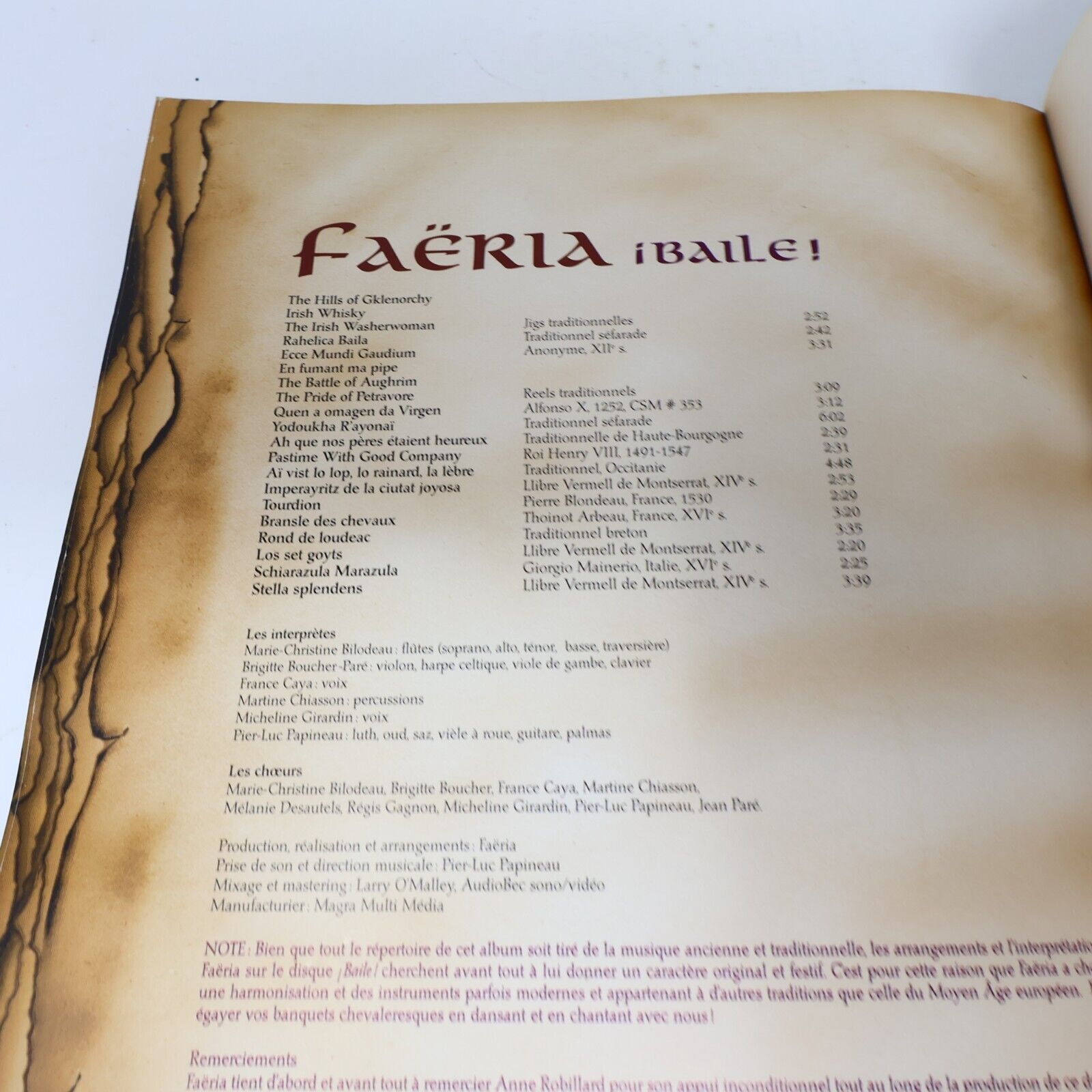 2008 Chevaliers d'Émeraude Les Fêtes de Parandar Cuisine Recettes Français Livre