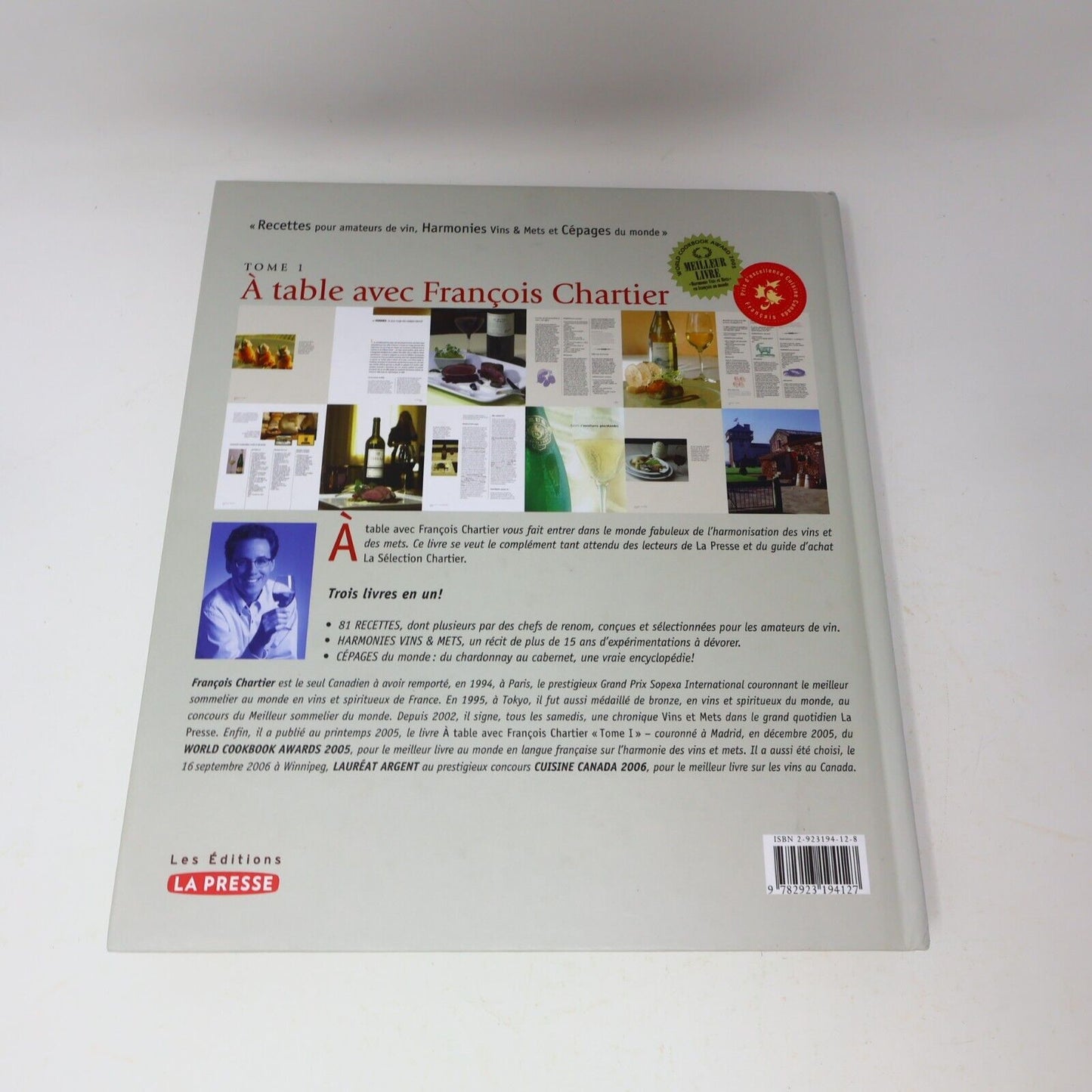 2005 À Table avec François Chartier Cuisine Recettes Vins La Presse Français HC