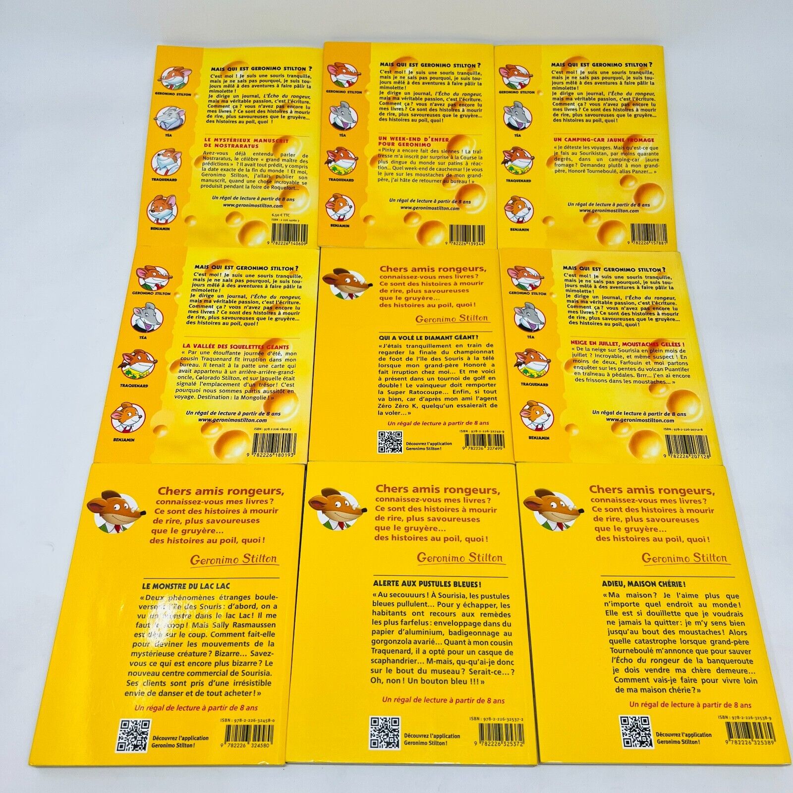 13x Geronimo/Téa Stilton Lot Enfants Français/French Children Monstre du Lac Lac