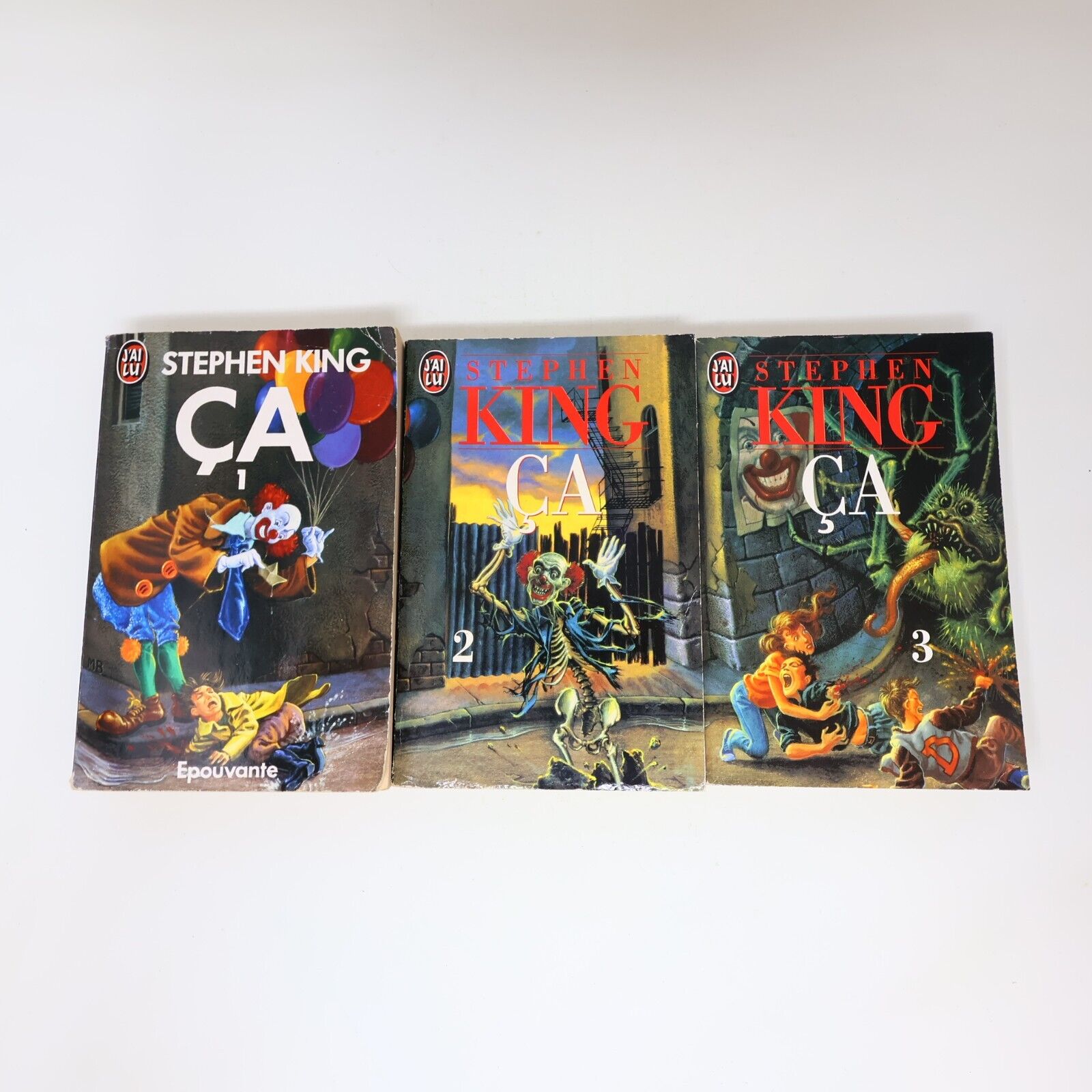 Lot 3 Livres Ça #1-3 It Stephen King J'ai Lu Série Complète Clown Book Français
