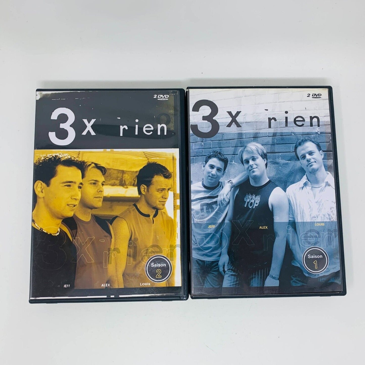 3 x Rien Saisons 1-2 Lot DVD Testés Série TV Télé Louis Morissette Alex Perron