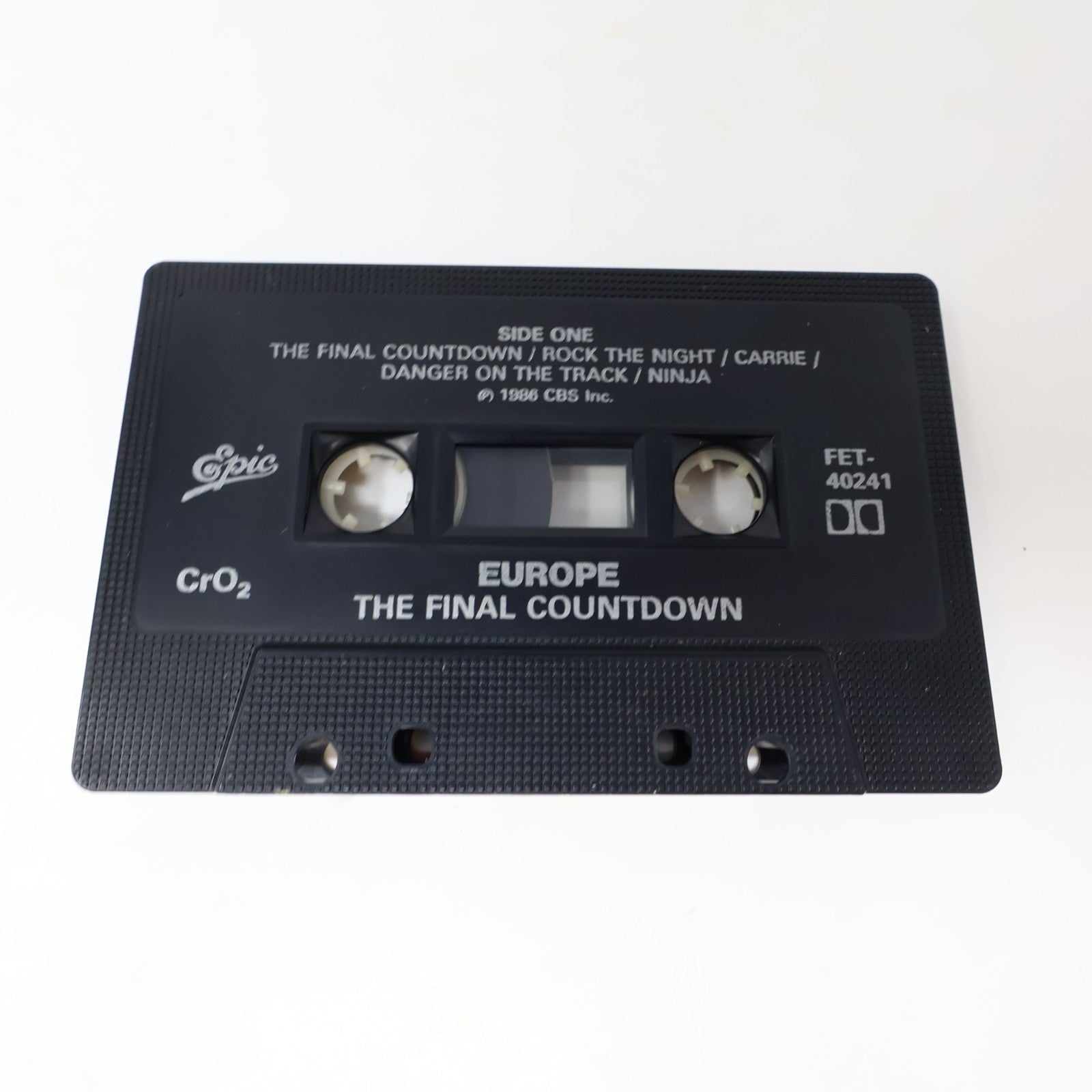 Europe The Final Countdown Cassette Rock Carrie/On The Loose 1986 FET-40241