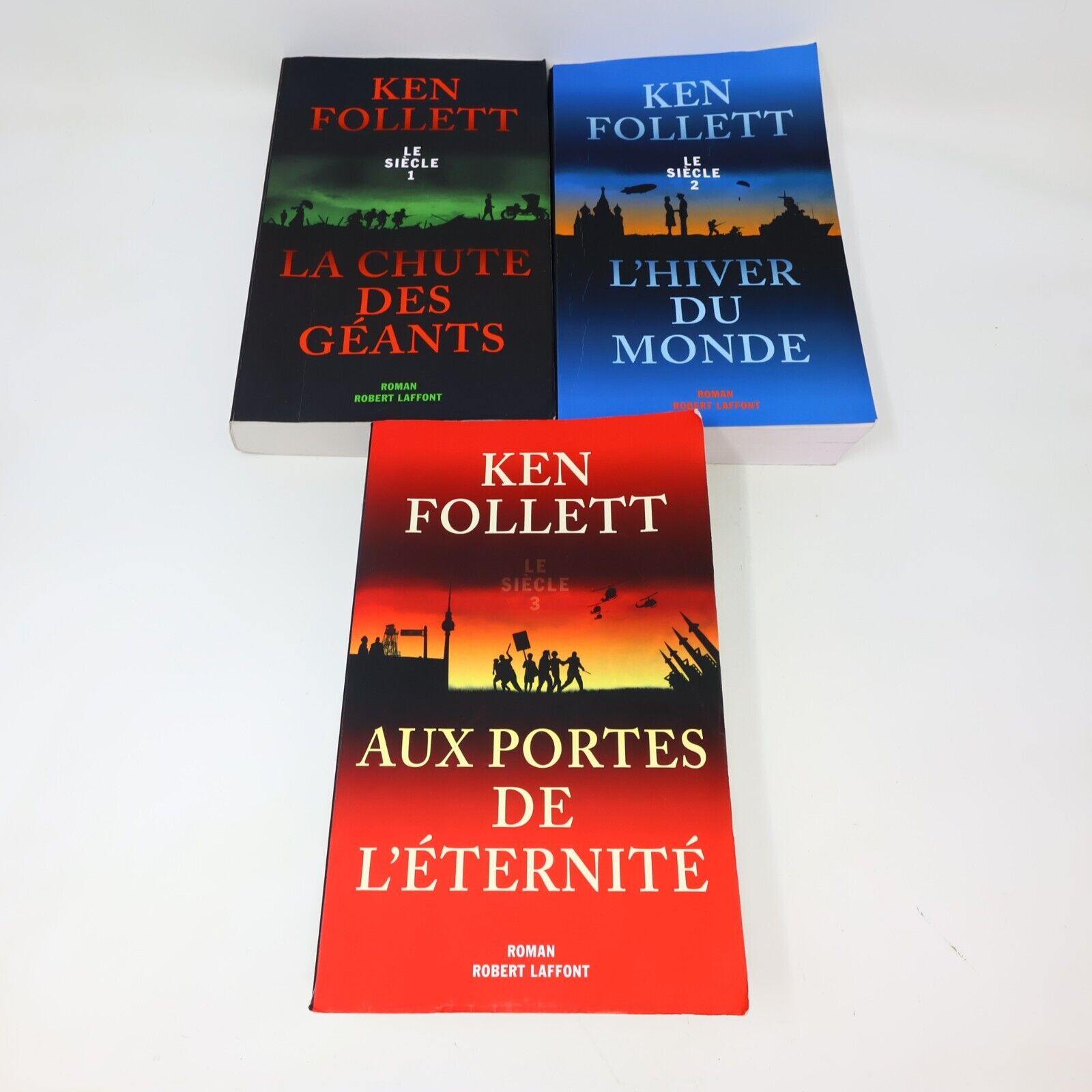 Série Complète Le Siècle #1-3 Lot Ken Follett Français French Robert Laffont PB