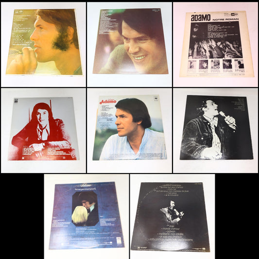 Adamo Lot 8 Disques Pauvre Liberté/Olympia 71/Jusqu'à L'Amour Record Vinyl LP