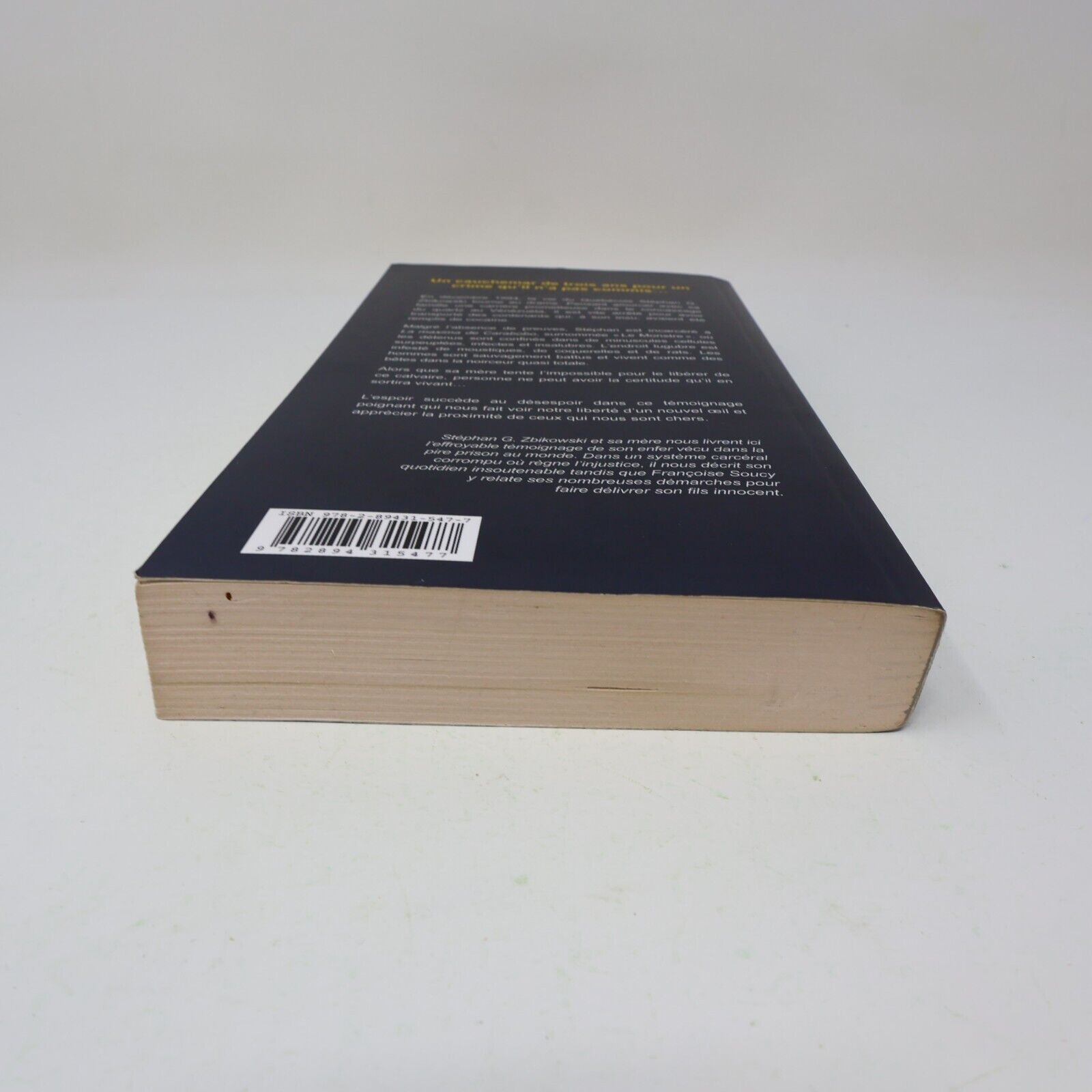 2017 L'Enfer Derrière les Barreaux Stéphan G. Zbikowski Biographie Détenu Jcl PB
