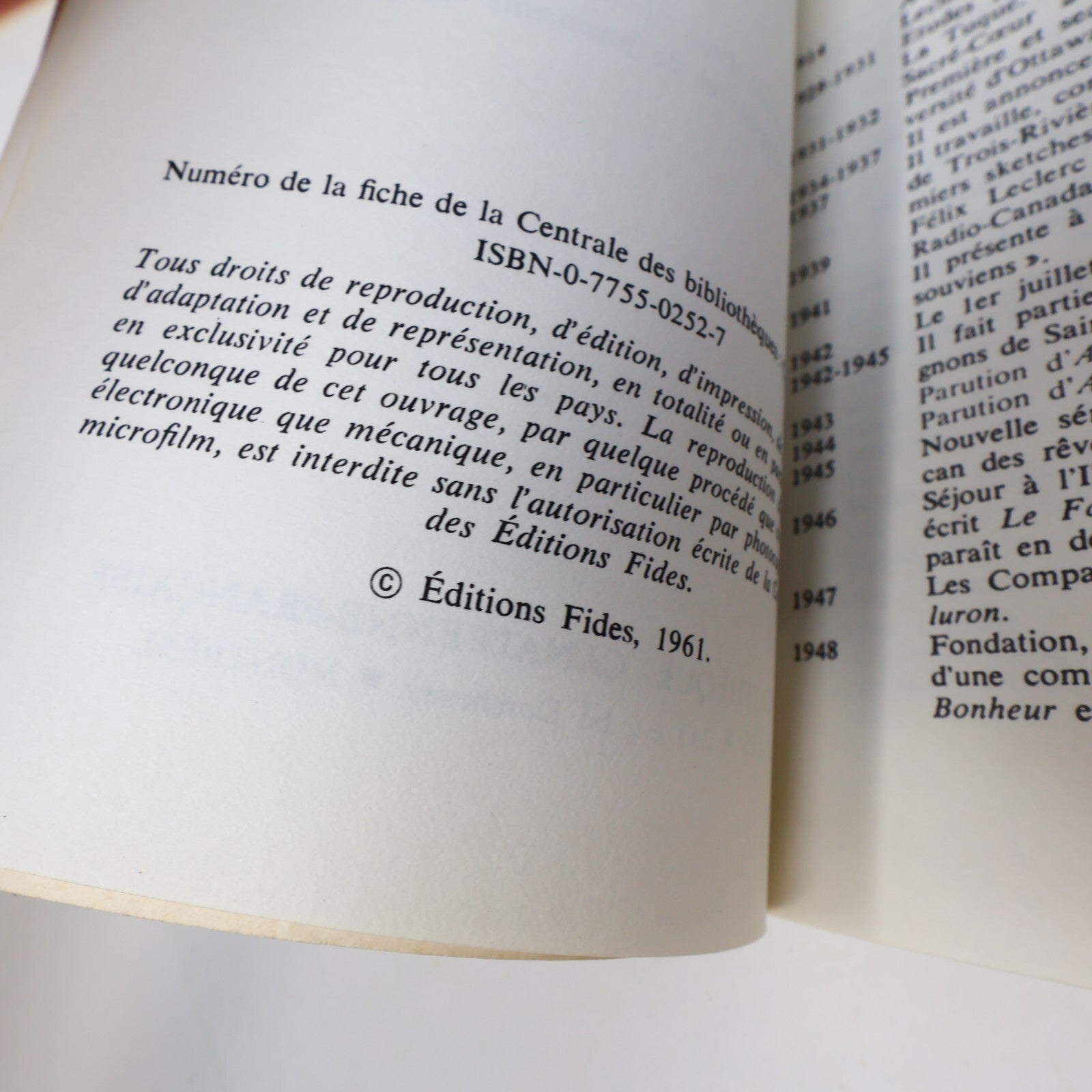 Félix Leclerc Lot 8 Livres Andante/Adagio/Allegro/Rêves à Vendre Roman Poésie PB