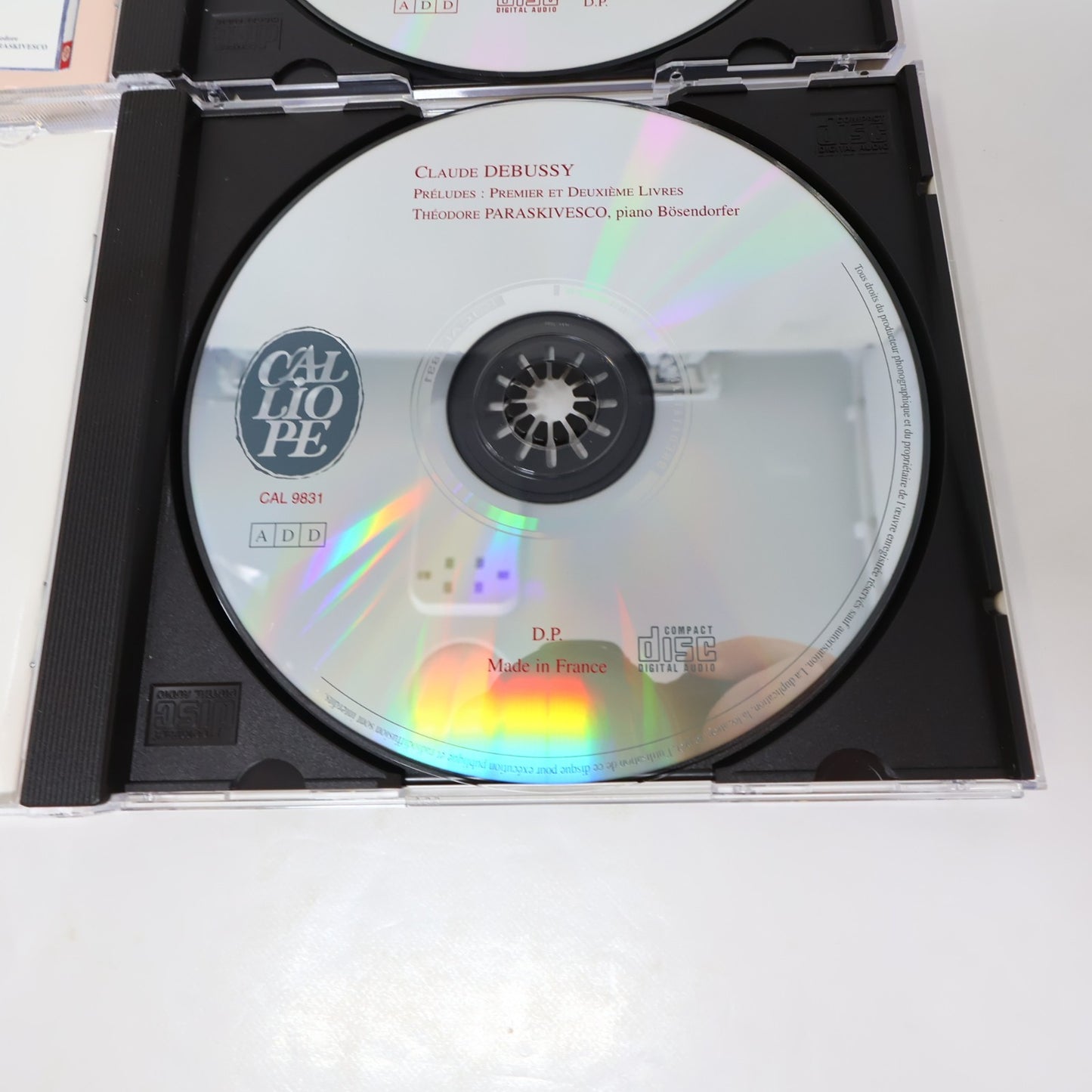 Claude Debussy L'Oeuvre de Piano Coffret 4 CD Calliope 2002 CAL 3831.4 Classique