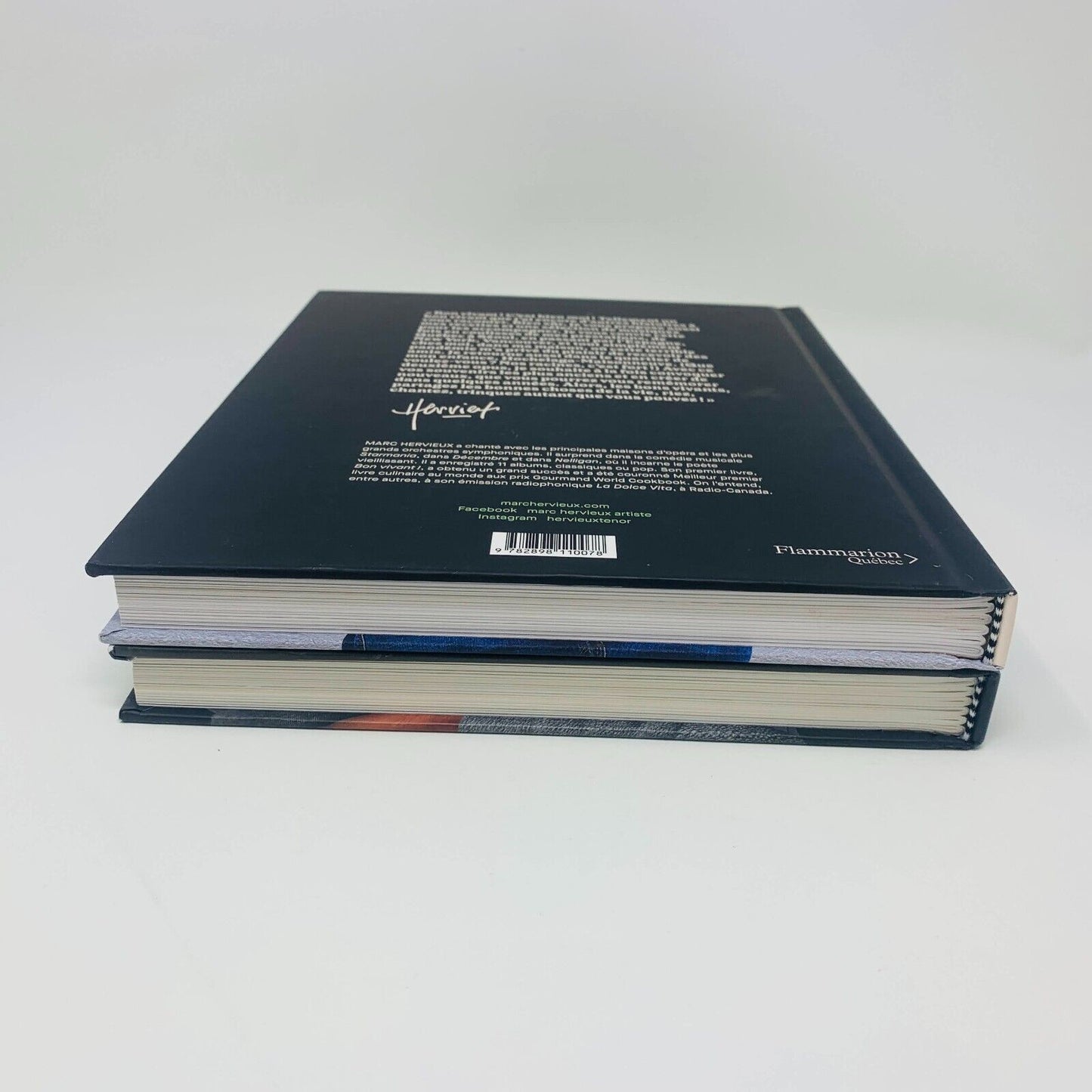 Bon Vivant! Opus 1-2 Lot Livres Biographie/Recettes de Marc Hervieux Flammarion