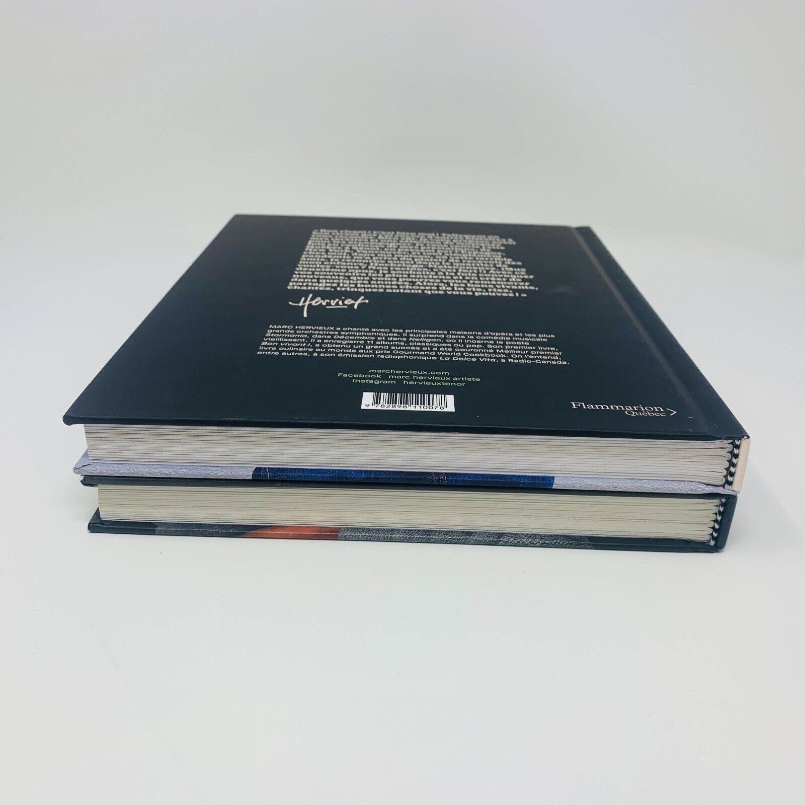 Bon Vivant! Opus 1-2 Lot Livres Biographie/Recettes de Marc Hervieux Flammarion
