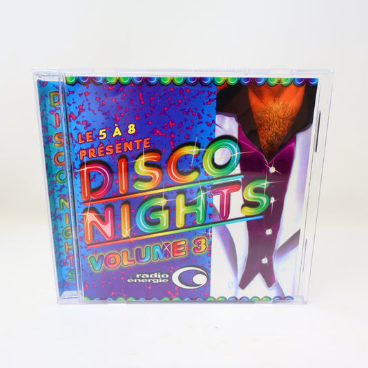 Le 5 À 8 Présente Disco Nights Vol. 3 CD 1998 Disco Dance Unidisc Radio Énergie