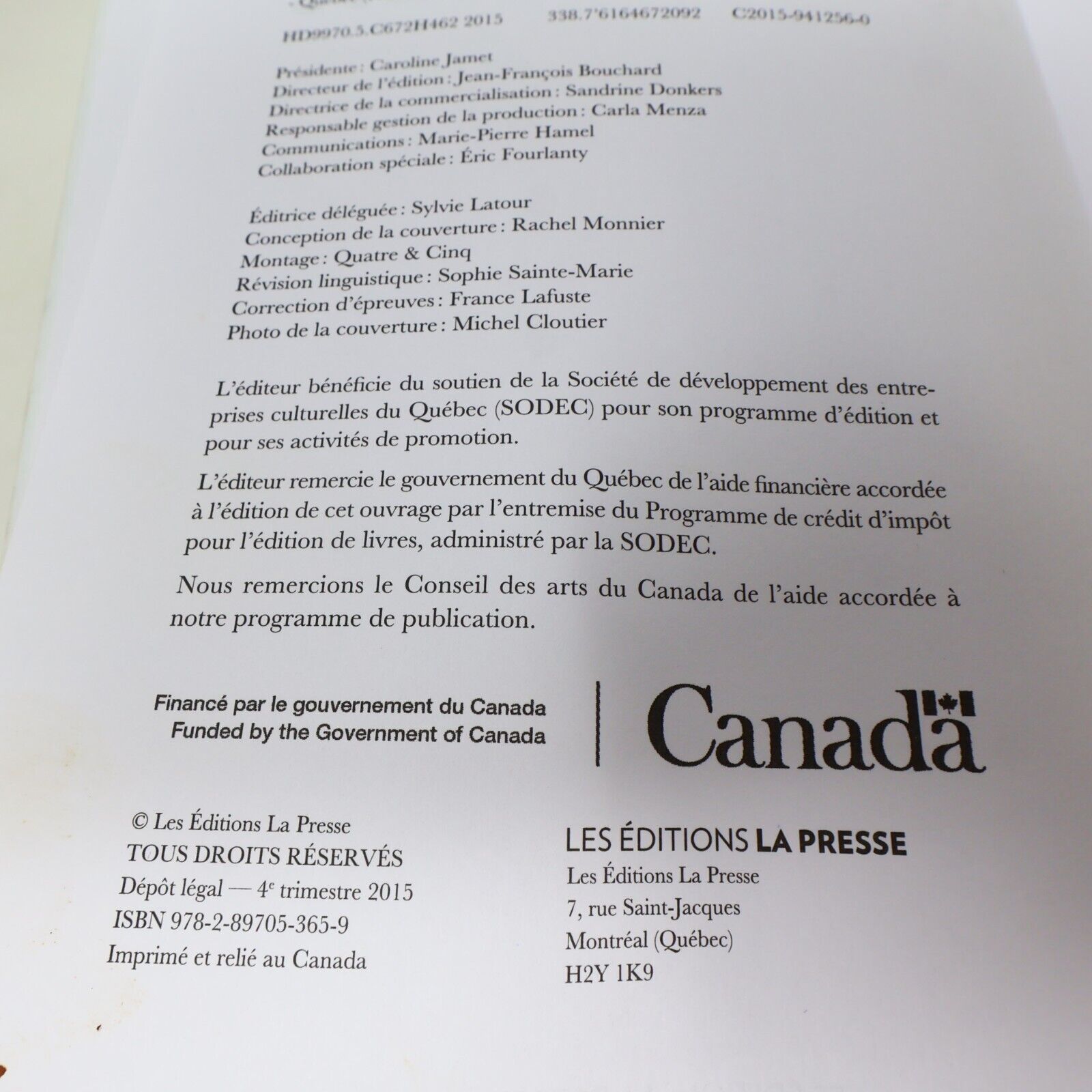 2015 Au Coeur de Mes Valeurs Danièle Henkel Biographie Affaires Québec La Presse