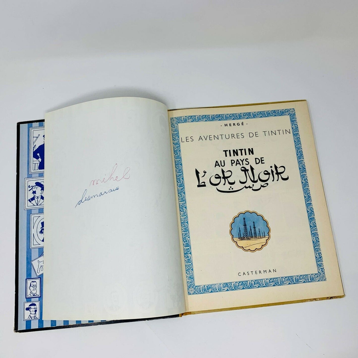 1964 Tintin Au Pays de l'Or Noir Casterman Hergé en Français Bande Dessinée B35