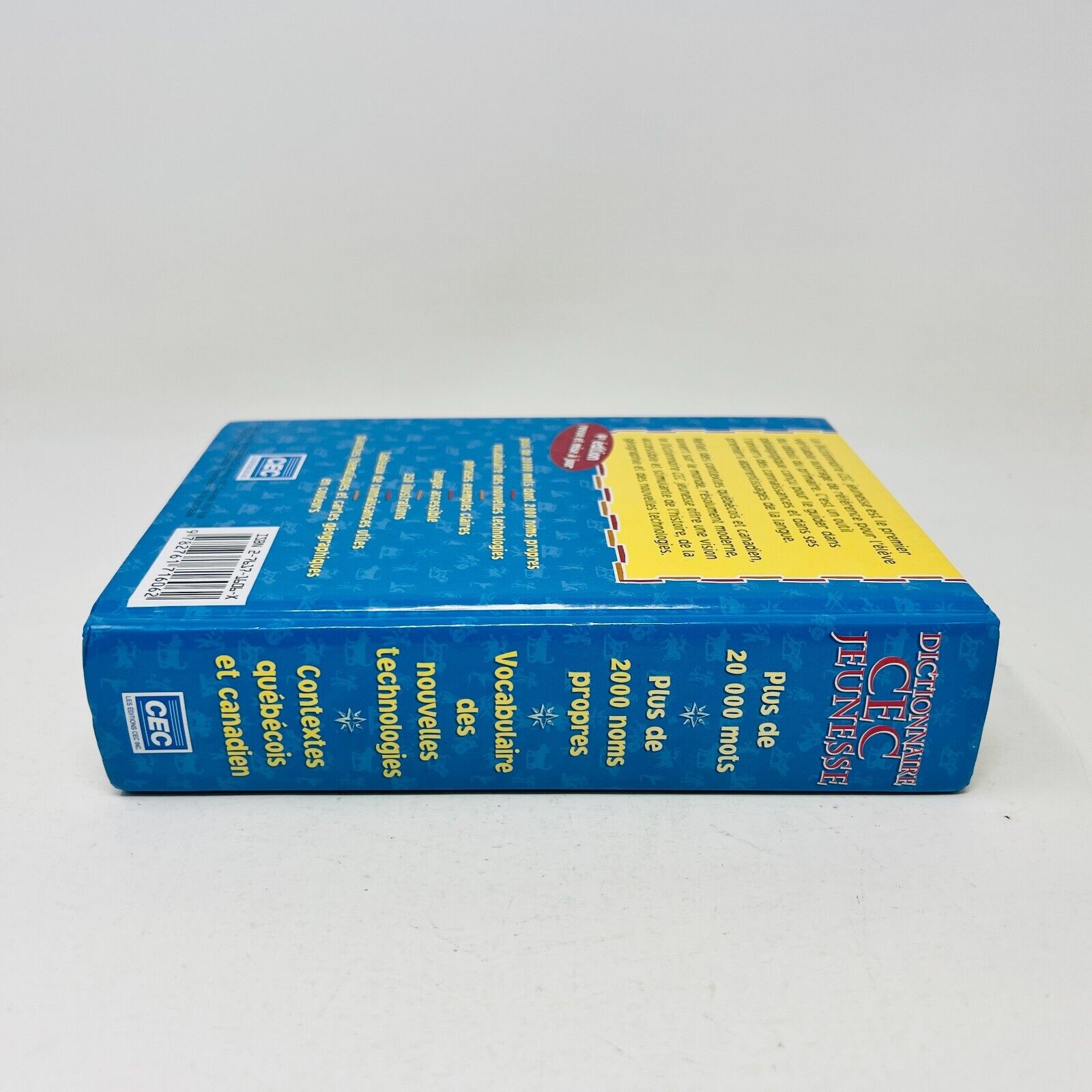 1999 Dictionnaire CEC Jeunesse Abenaim/Boulanger/Robichaud 4e Édition Français